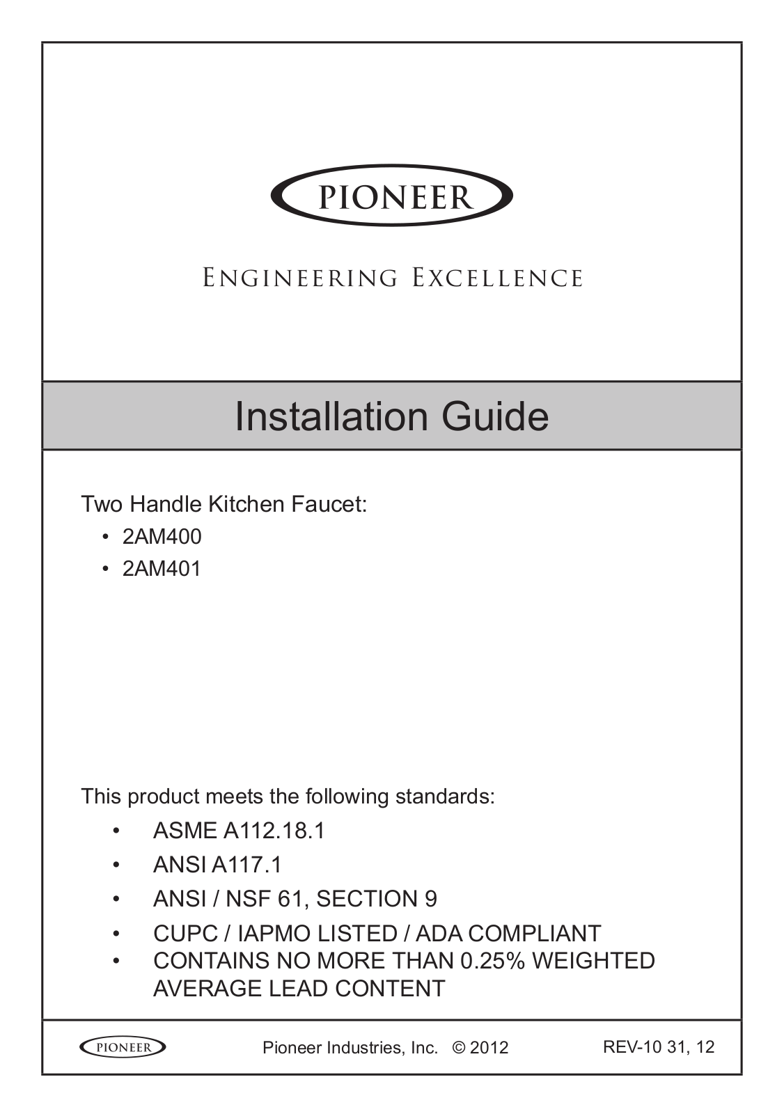 Central Brass CTB1129 Installation & Assembly - ManualMachine.com