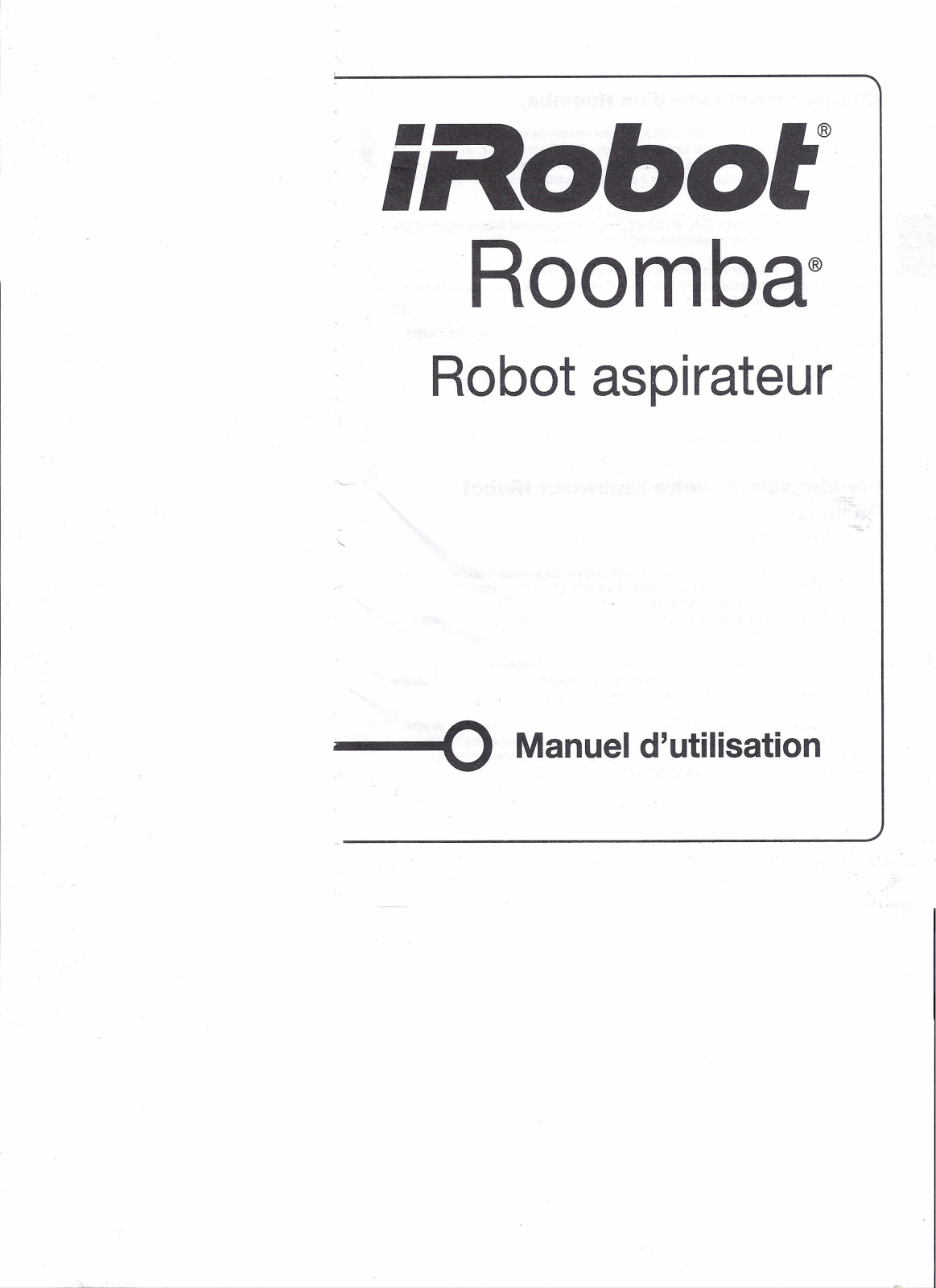 IROBOT Roomba 650 User Manual