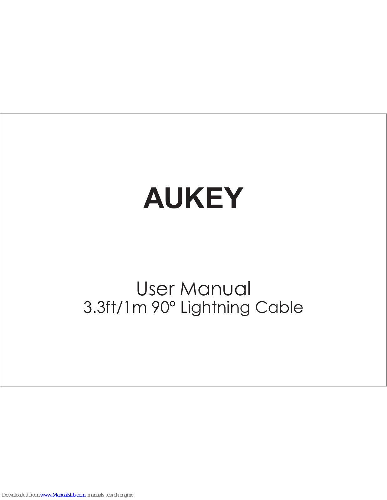 Aukey CB-AL04 User Manual