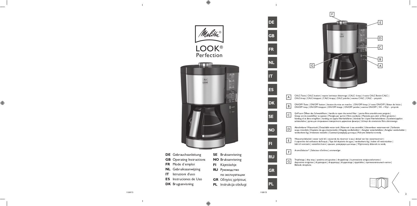 Melitta Look Perfection User Guide