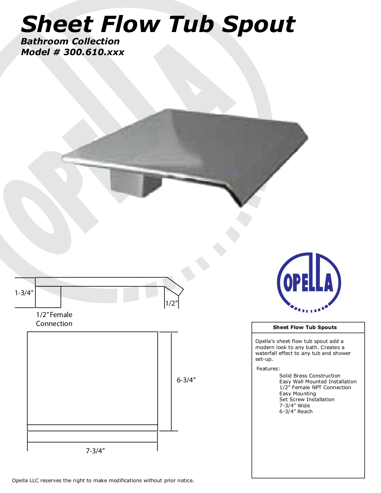Opella OPE1165 Specifications - ManualMachine.com