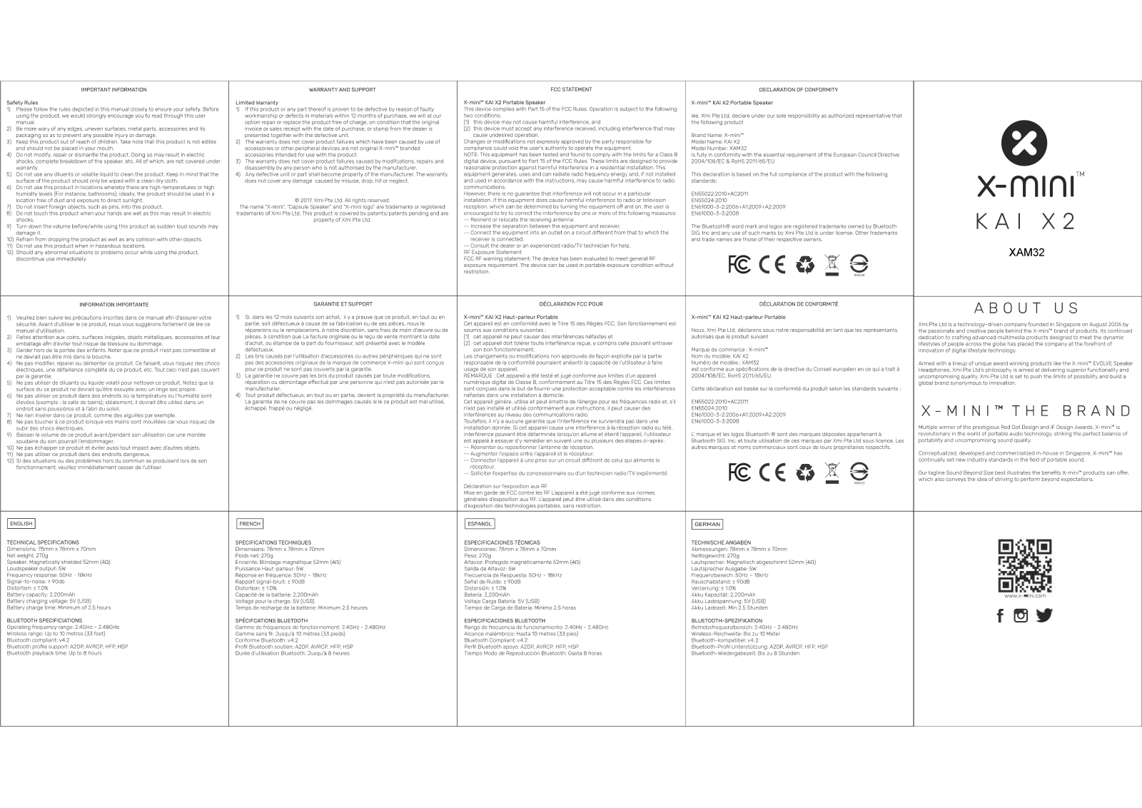 Xmi XAM32 User Manual