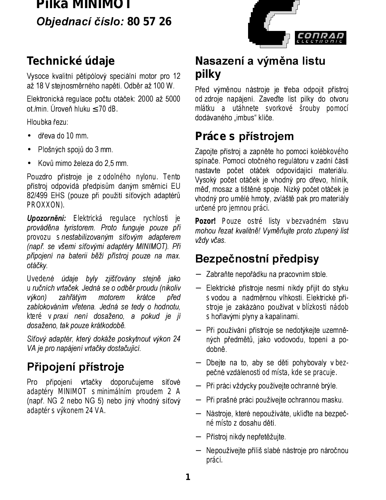 Proxxon STS 12E User guide