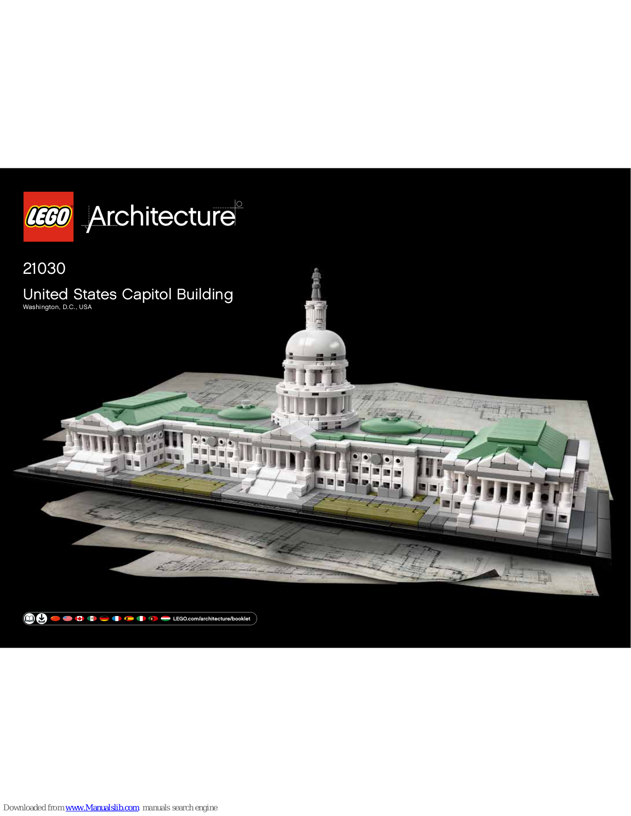 LEGO ARCHITECTURE 21030 UNITED STATES CAPITOL BUILDING Building Instructions