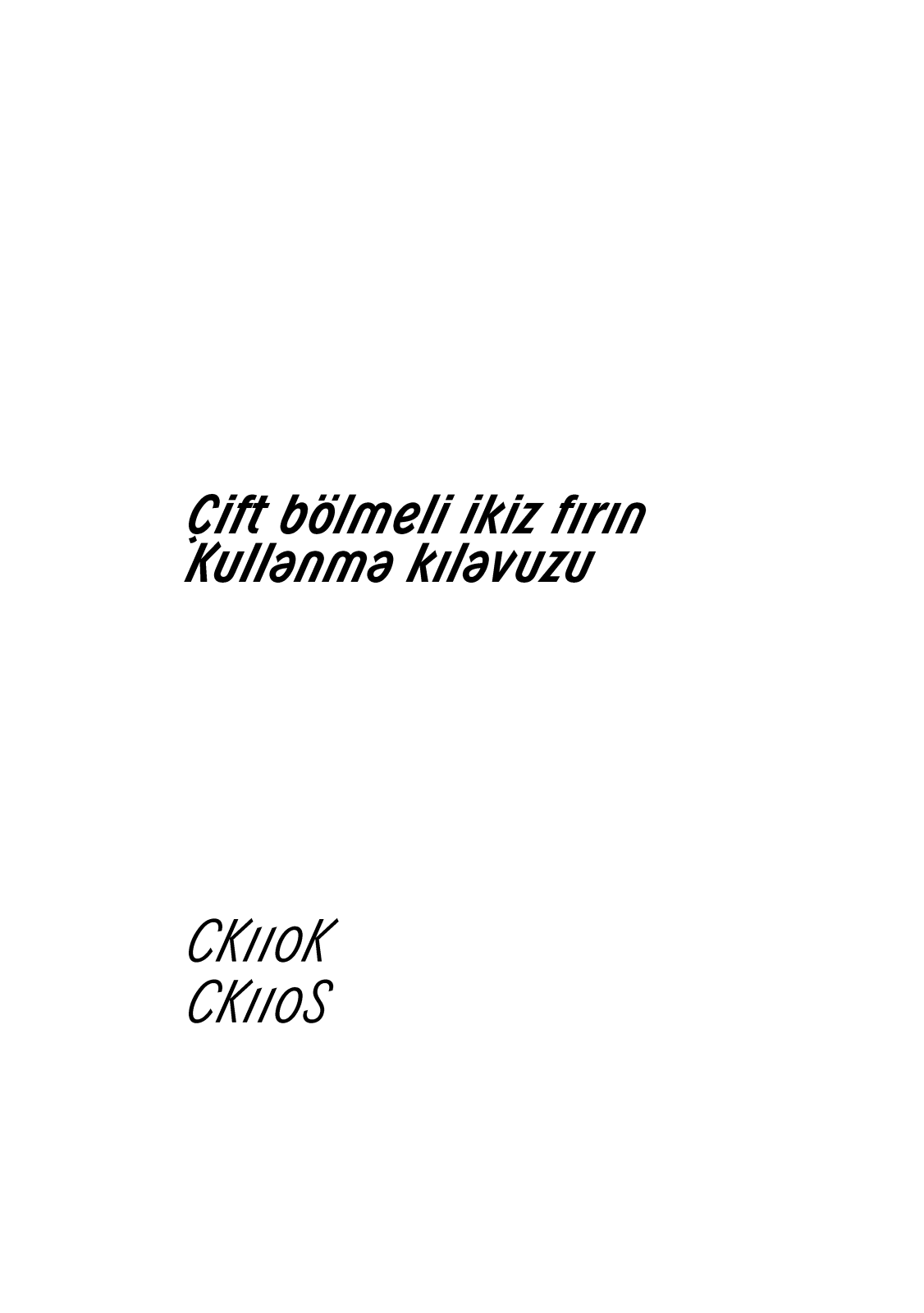 ARÇELIK CK110K, CK110S User manual - ManualMachine.com