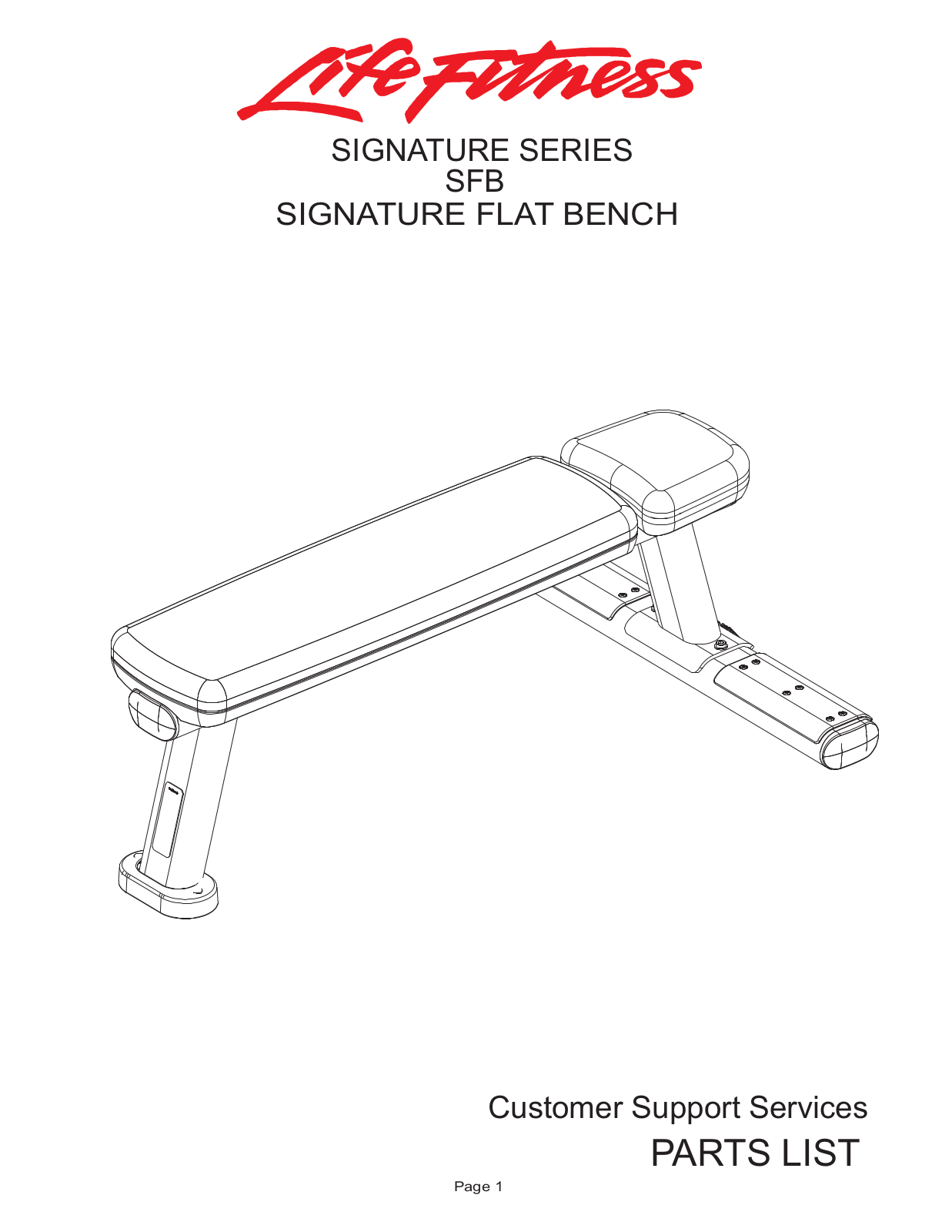 Life Fitness SFB User Manual