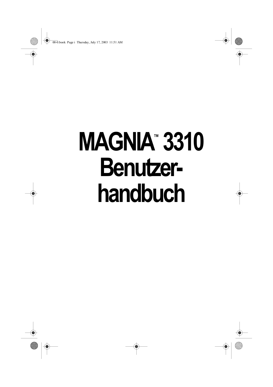 Toshiba MAGNIA 3310 User Manual