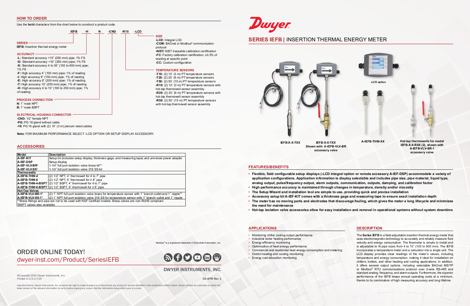 Dwyer Instruments SERIES IEFB Data Sheet