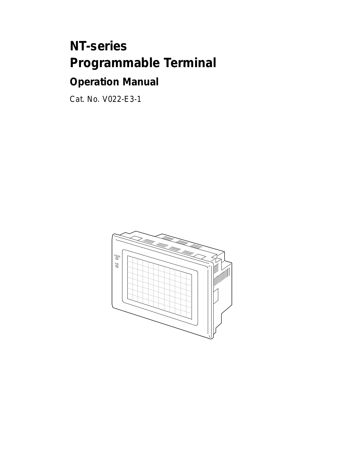 Omron V022-E3-1 User Manual