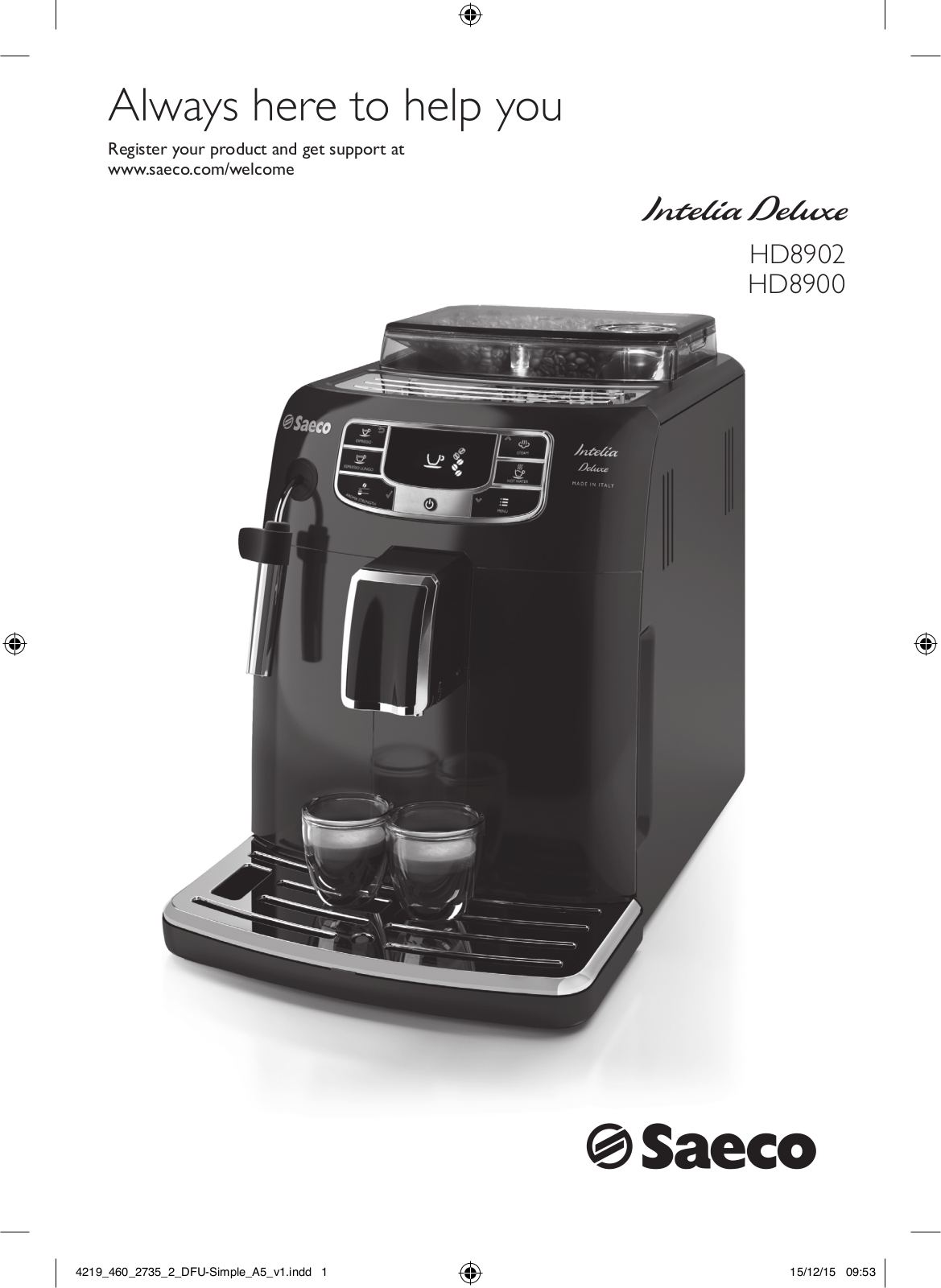 Philips HD8902/01 user manual - ManualMachine.com
