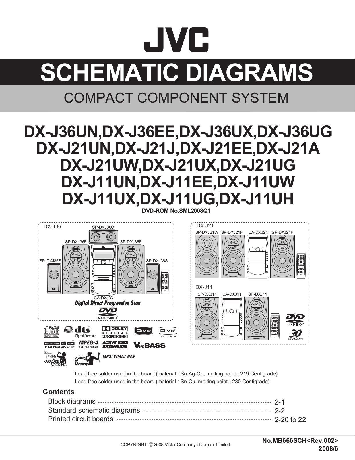 Jvc DX-J36EE, DX-J36UN, DX-J36UX, DX-J36UG, DX-J21UW User Manual