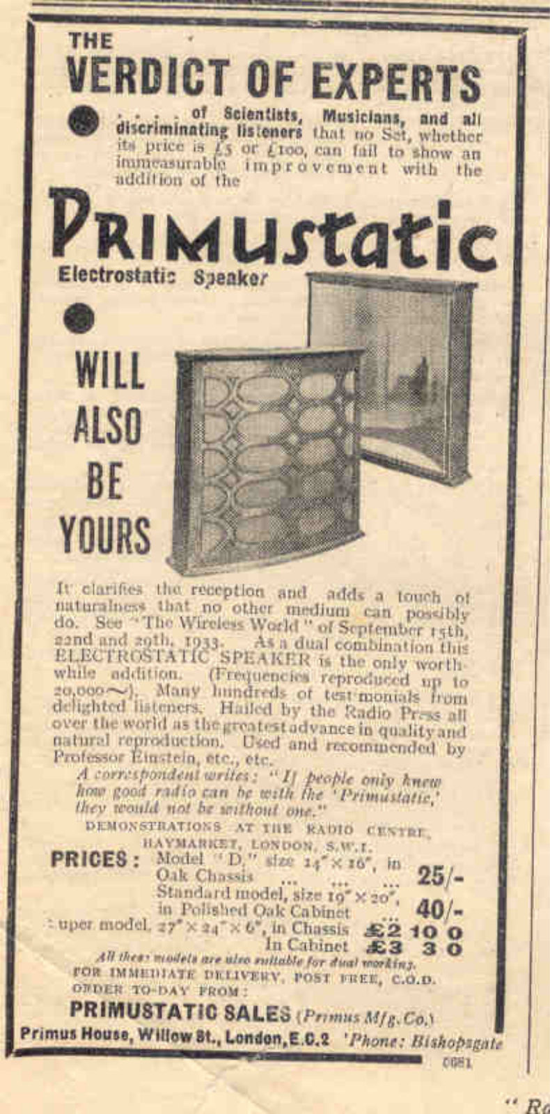 Primustatic D, Unknown Brochure - ManualMachine.com
