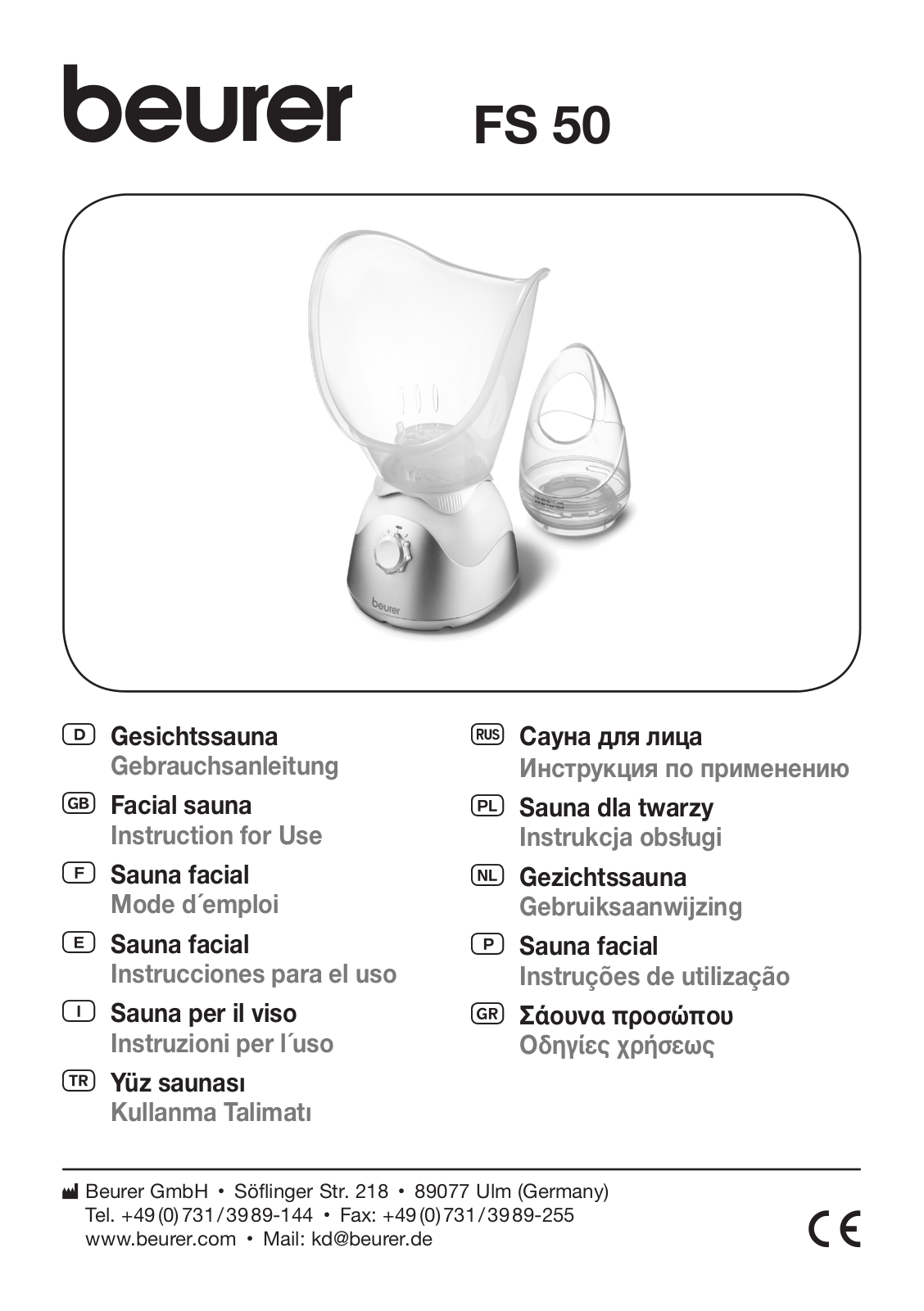 Beurer FS 50 User Manual