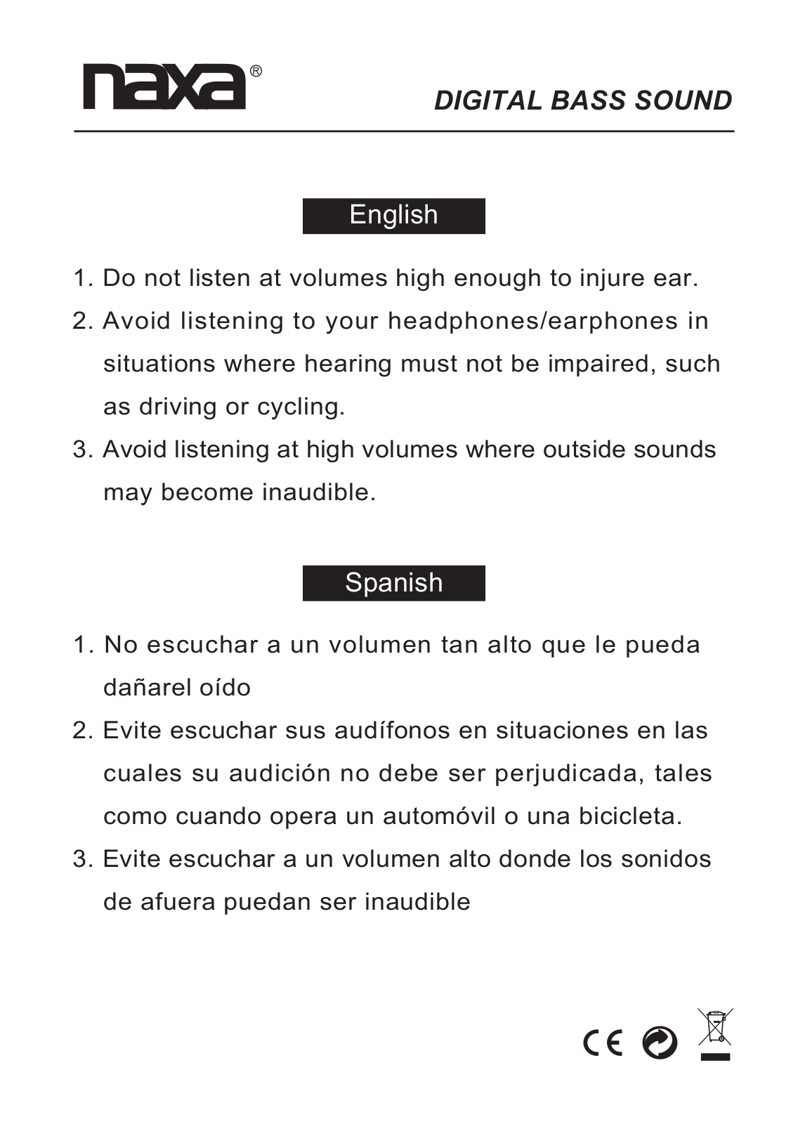 Naxa NE-925, NE-916, NE-924, NE-923 User Manual