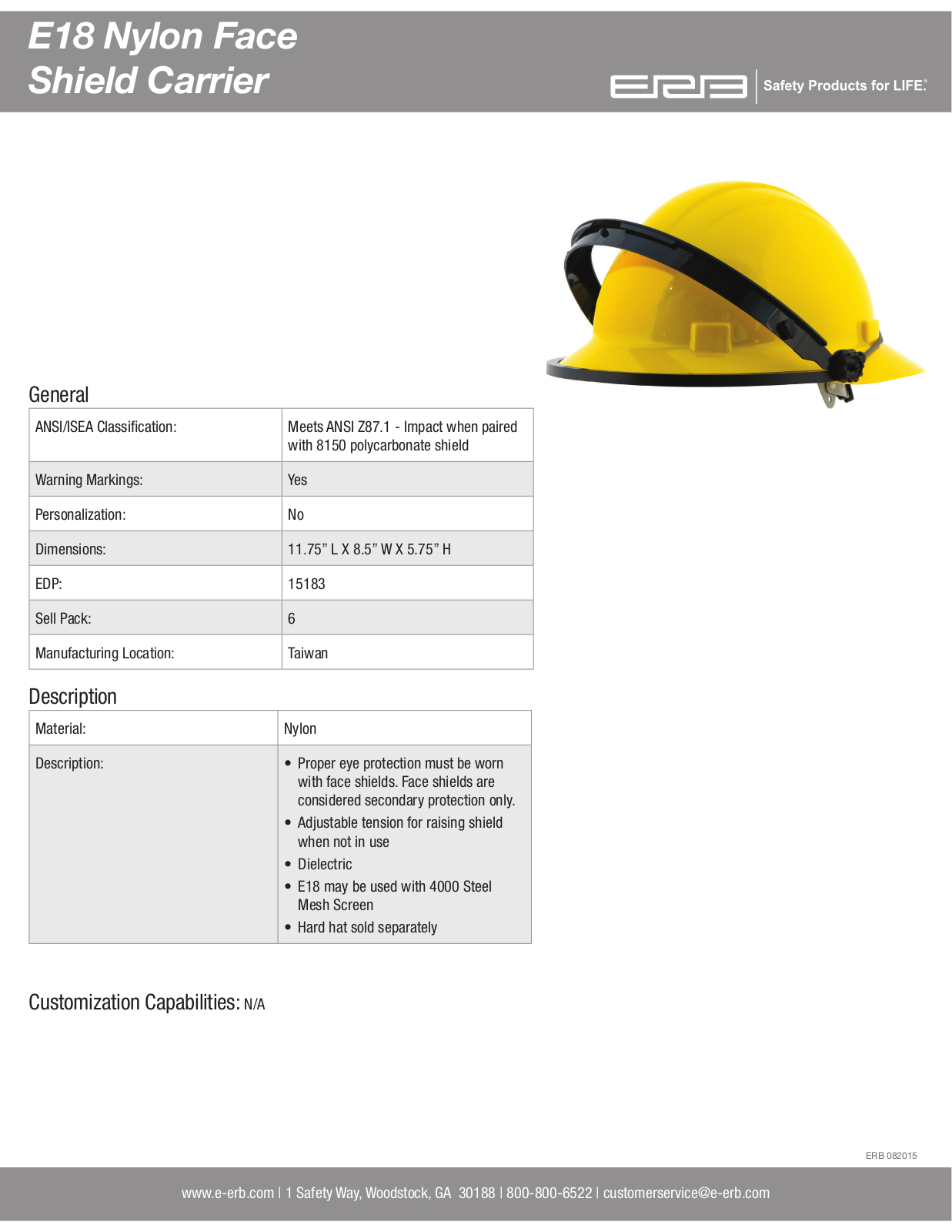 ERB Safety E18 User Manual