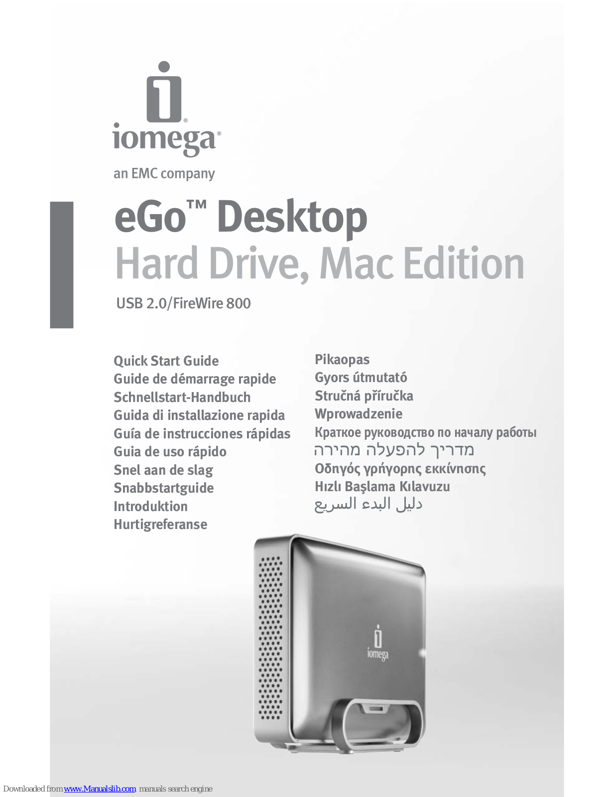 Iomega eGo 34796, eGo Quick Start Manual