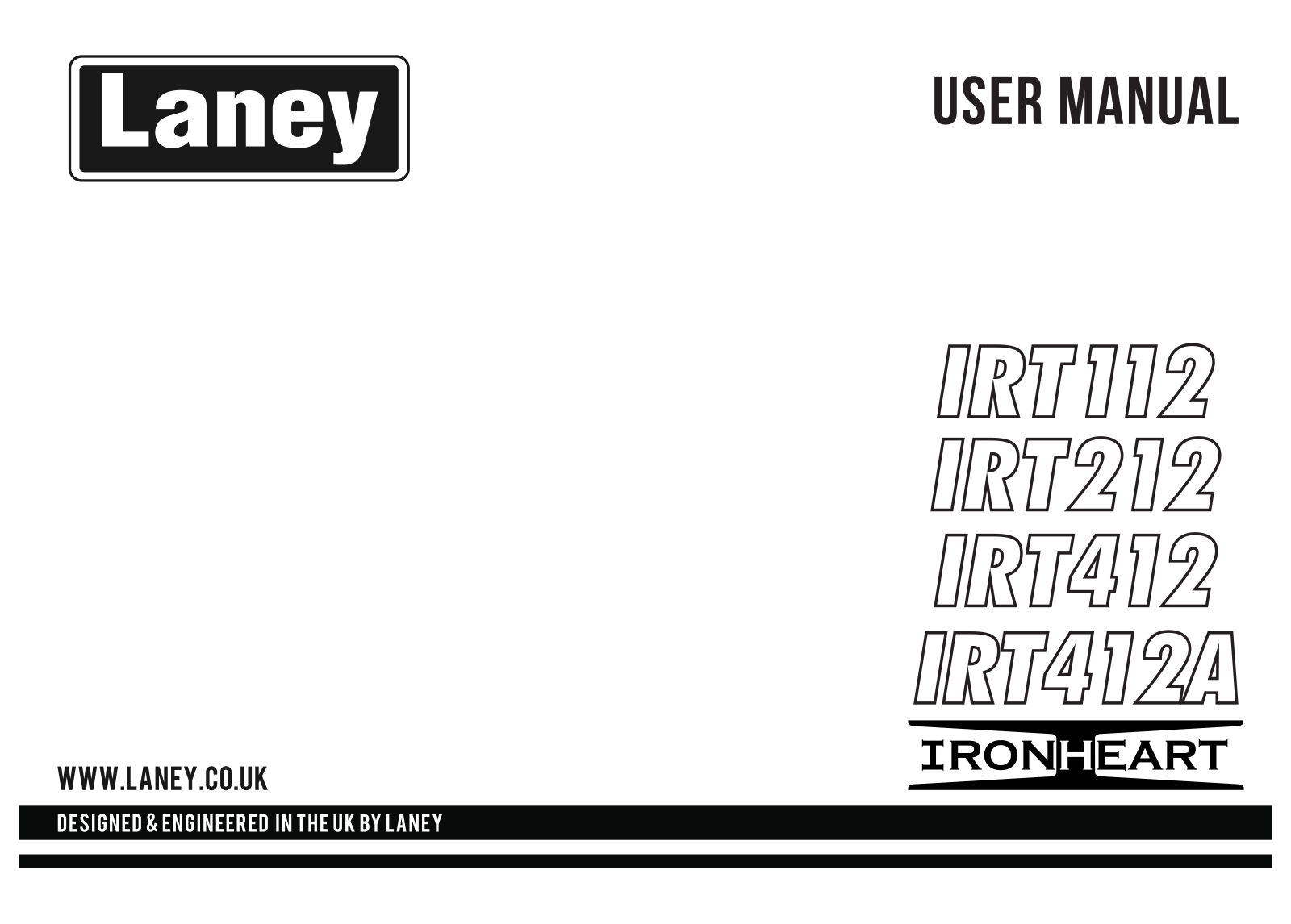 Laney IRT112, IRT212, IRT412, IRT412A User manual