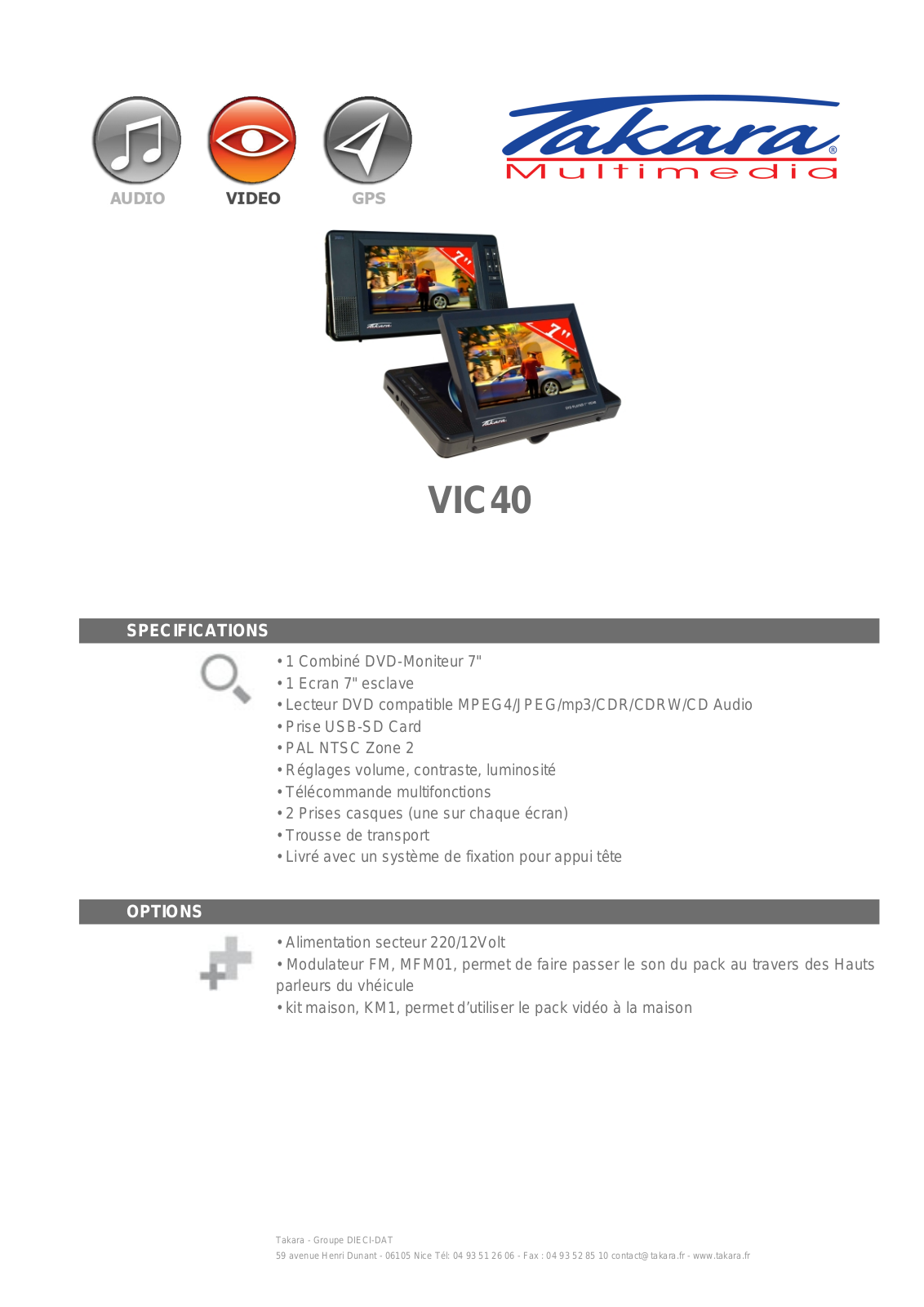 TAKARA VIC40 User Manual