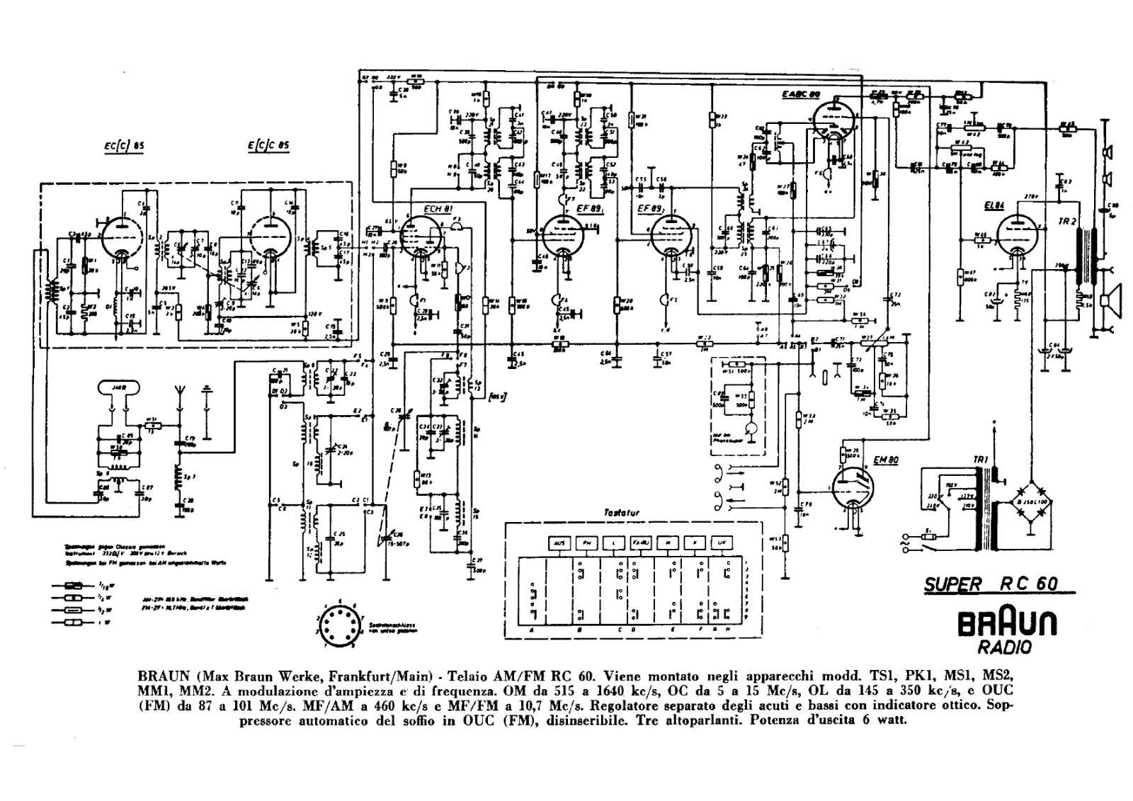 Braun super rc60 schematic