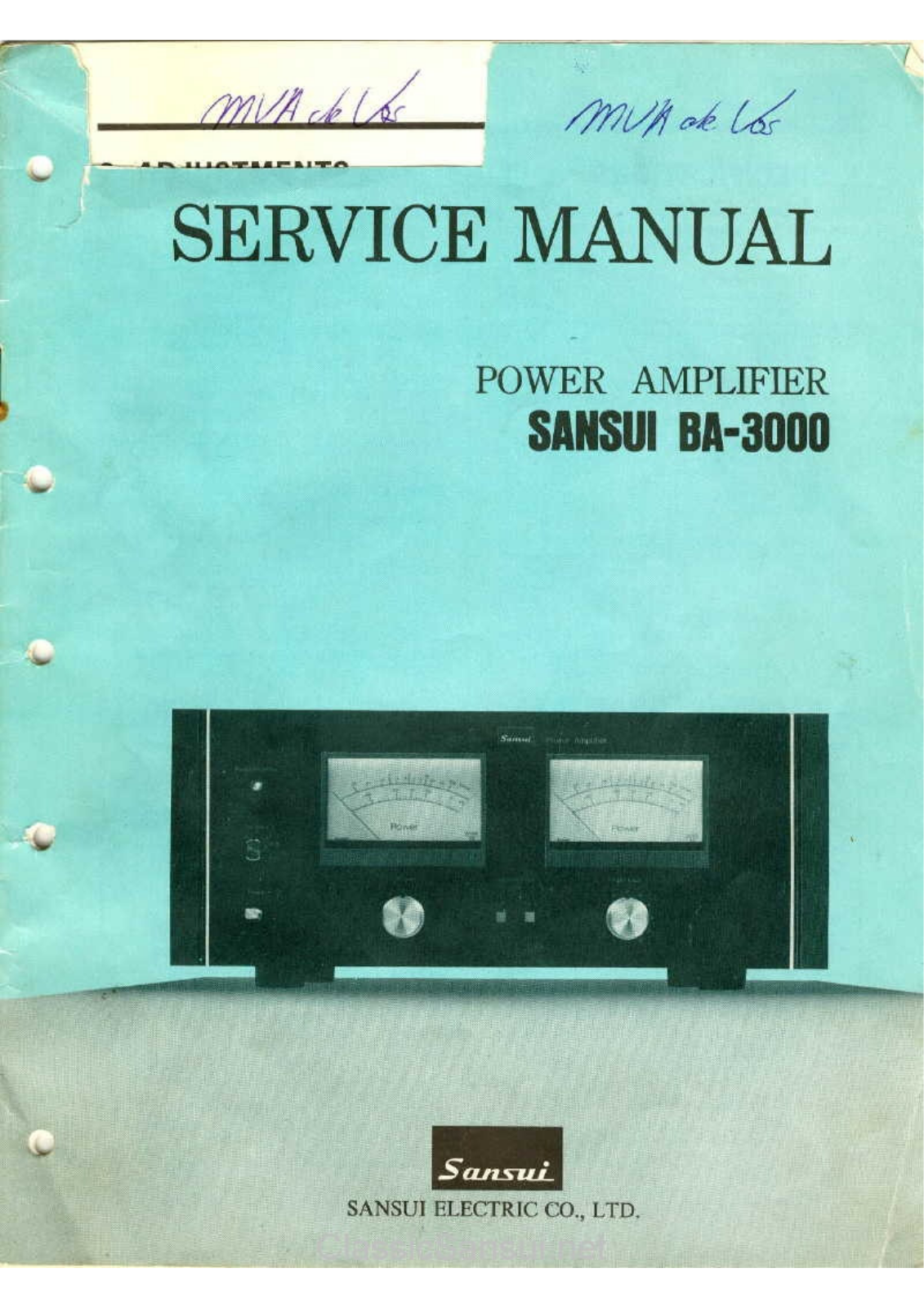 Sansui ba 3000 schematic