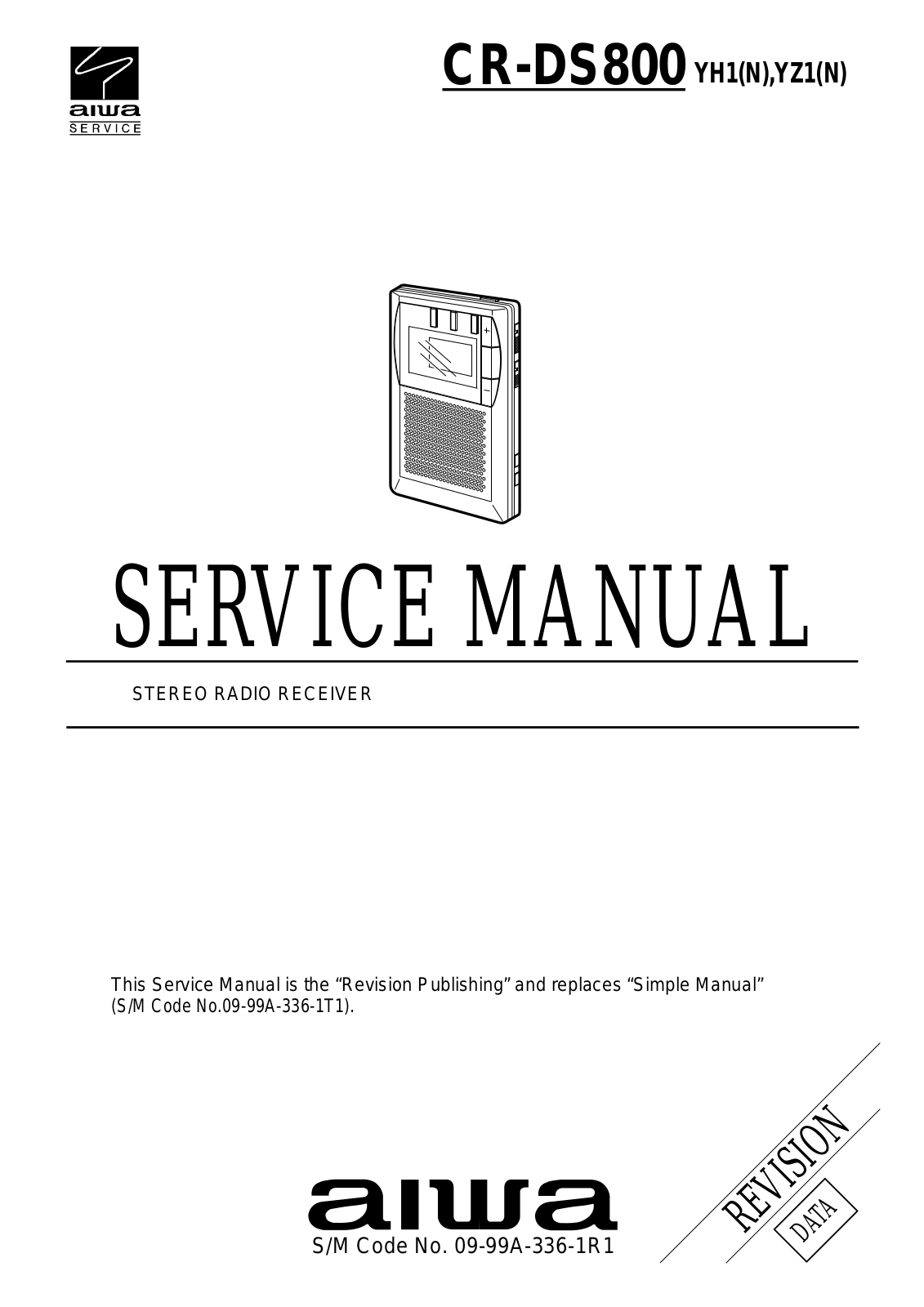 Aiwa CR-DS800 YZ1, CR-DS800 YH1 Service Manual