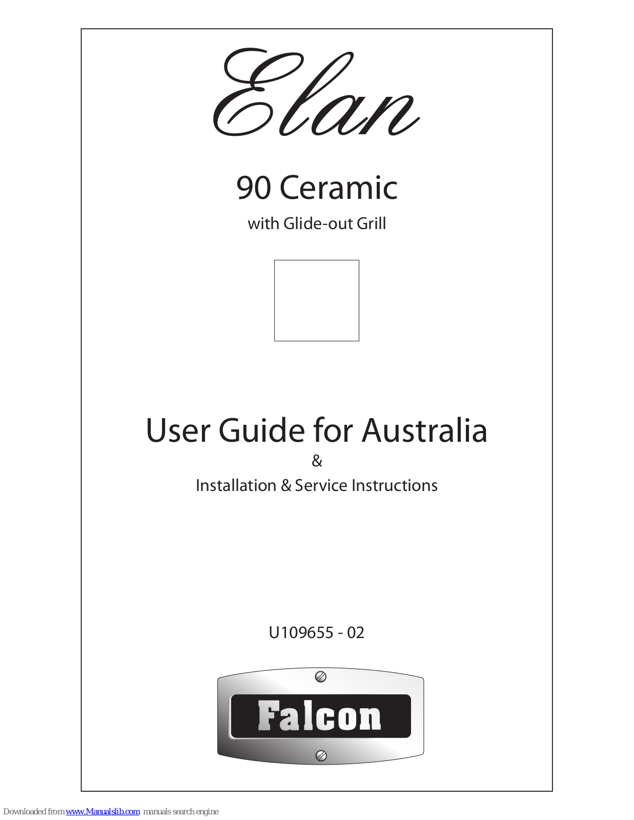 Falcon Elan 90 Ceramic User Manual & Installation & Service Instructions