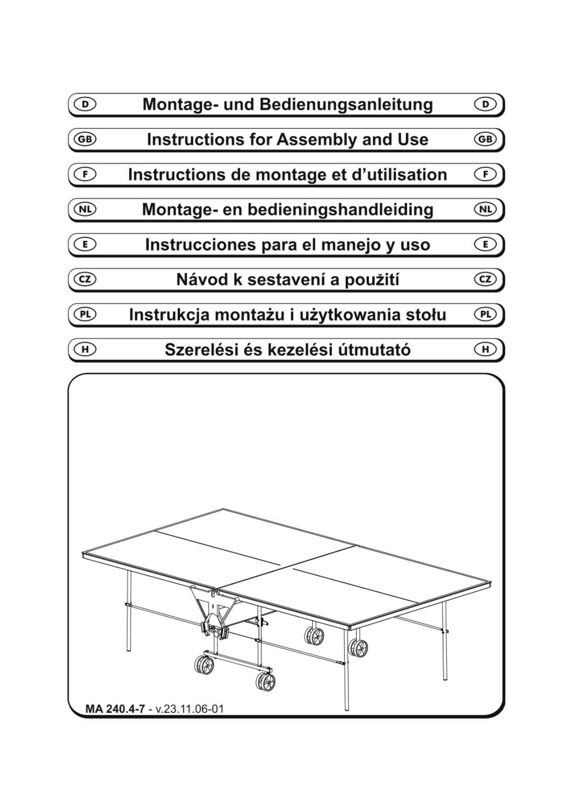 Sponeta MA240.4-7 User Guide