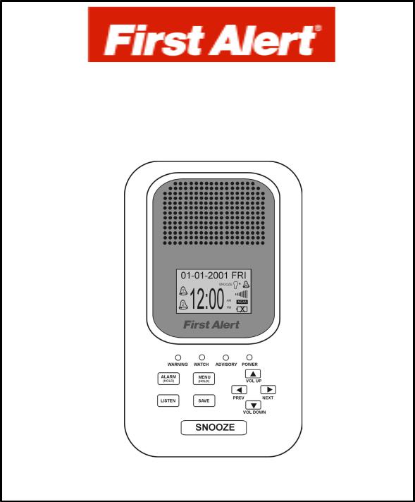 First Alert WX-150 User Manual