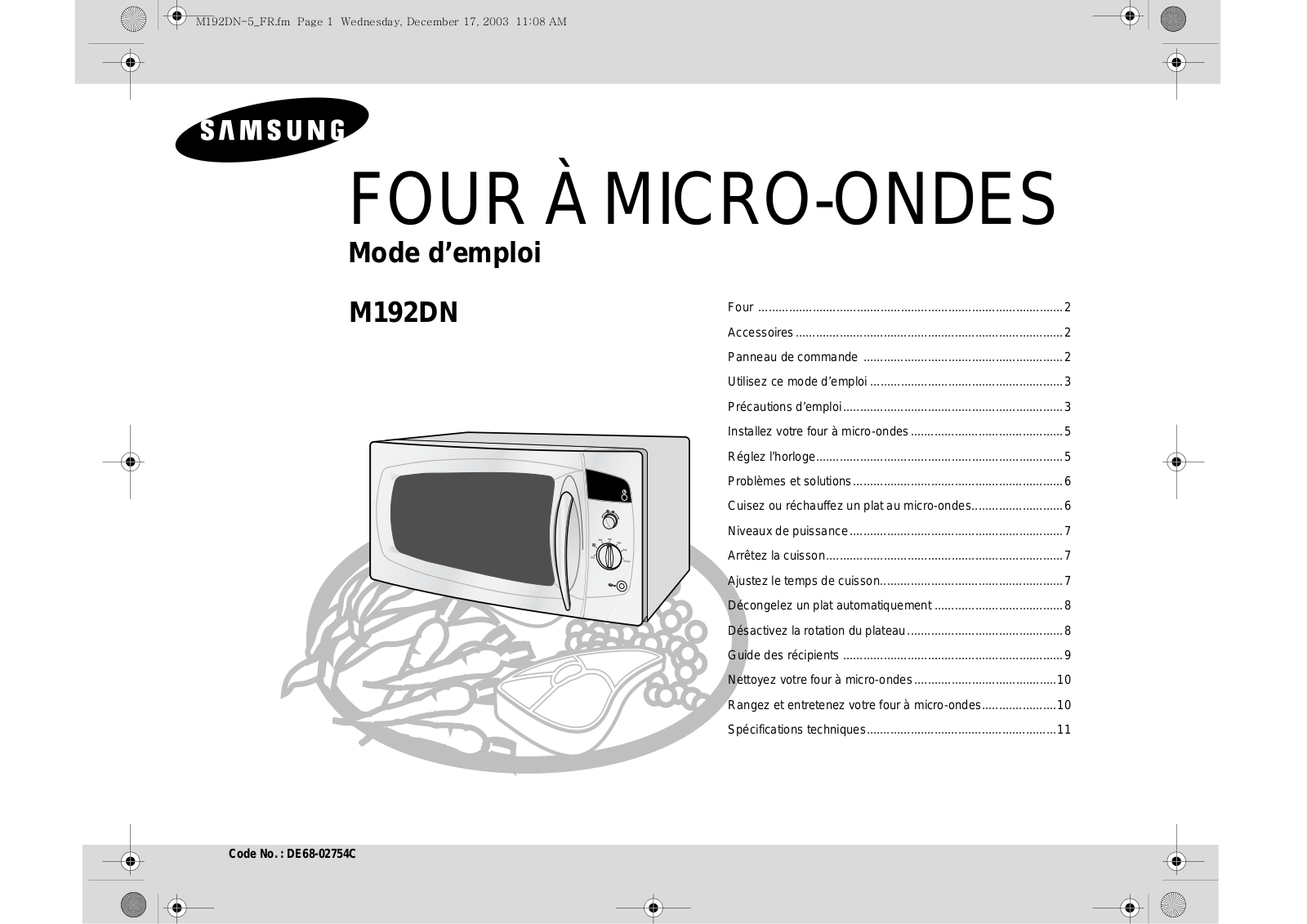 Samsung M192DN User Manual