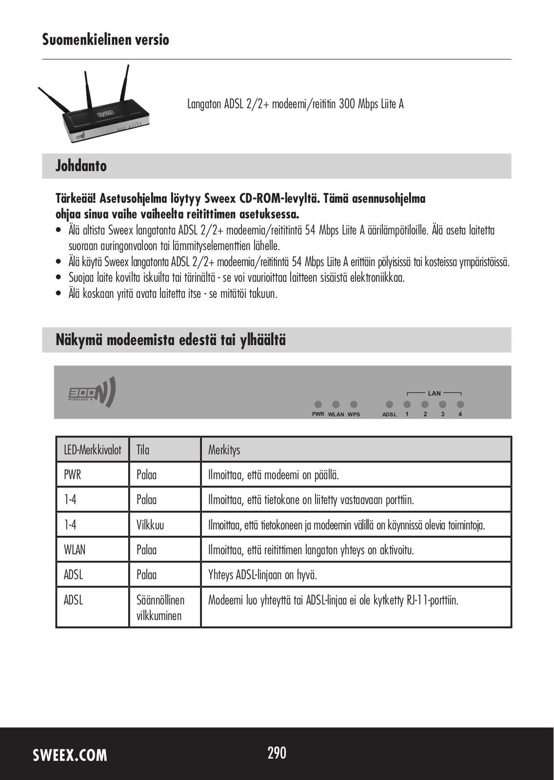 Sweex MO300 QUICK START GUIDE