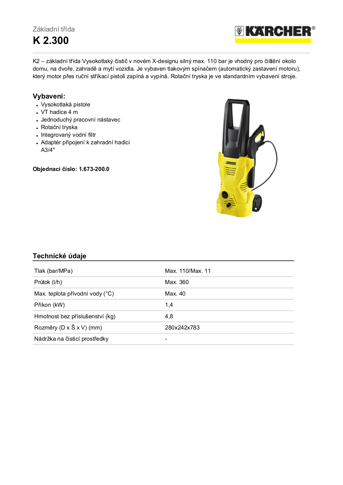 Kärcher K 2.300 User Manual