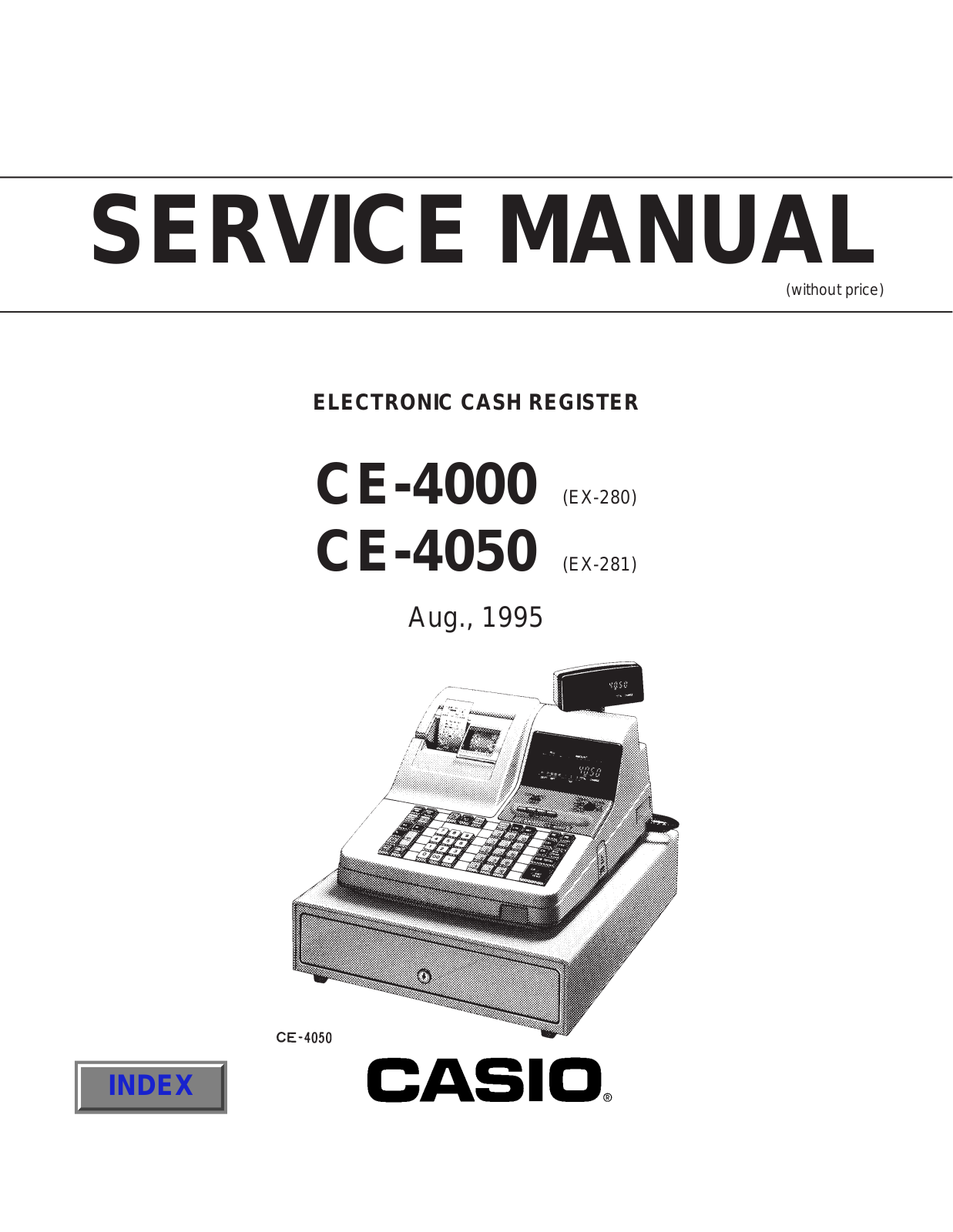 CASIO CE4000, CE-4050 Service Manual