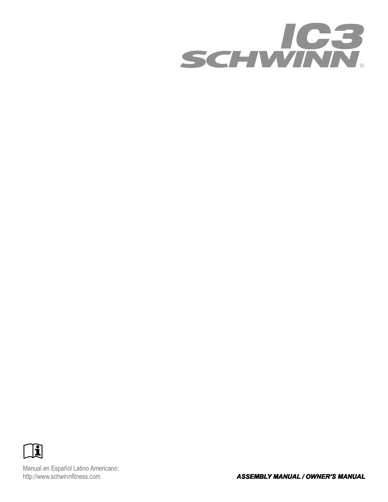 Schwinn IC3 User Manual