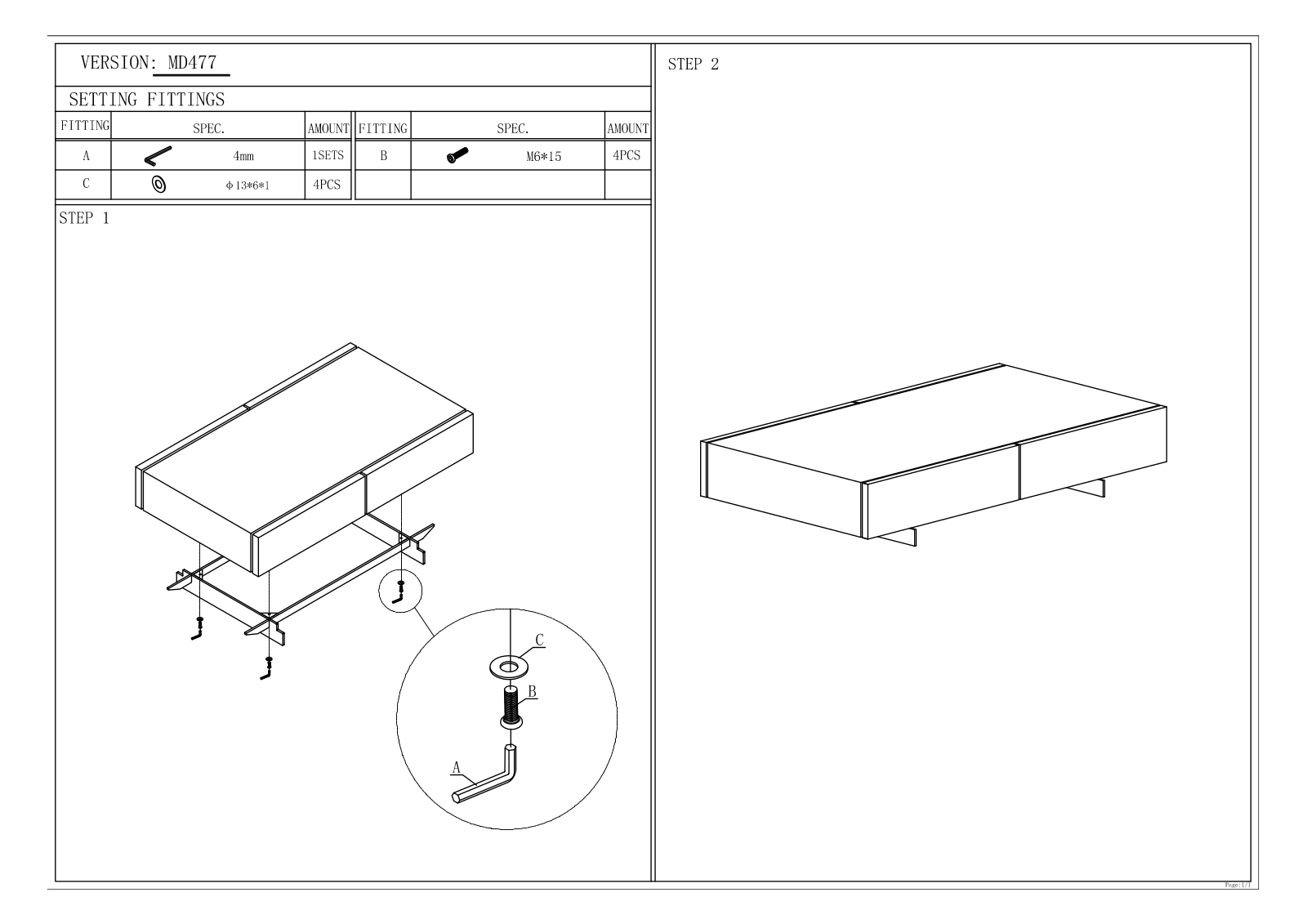Modloft MDT10642 Installation & Assembly - ManualMachine.com
