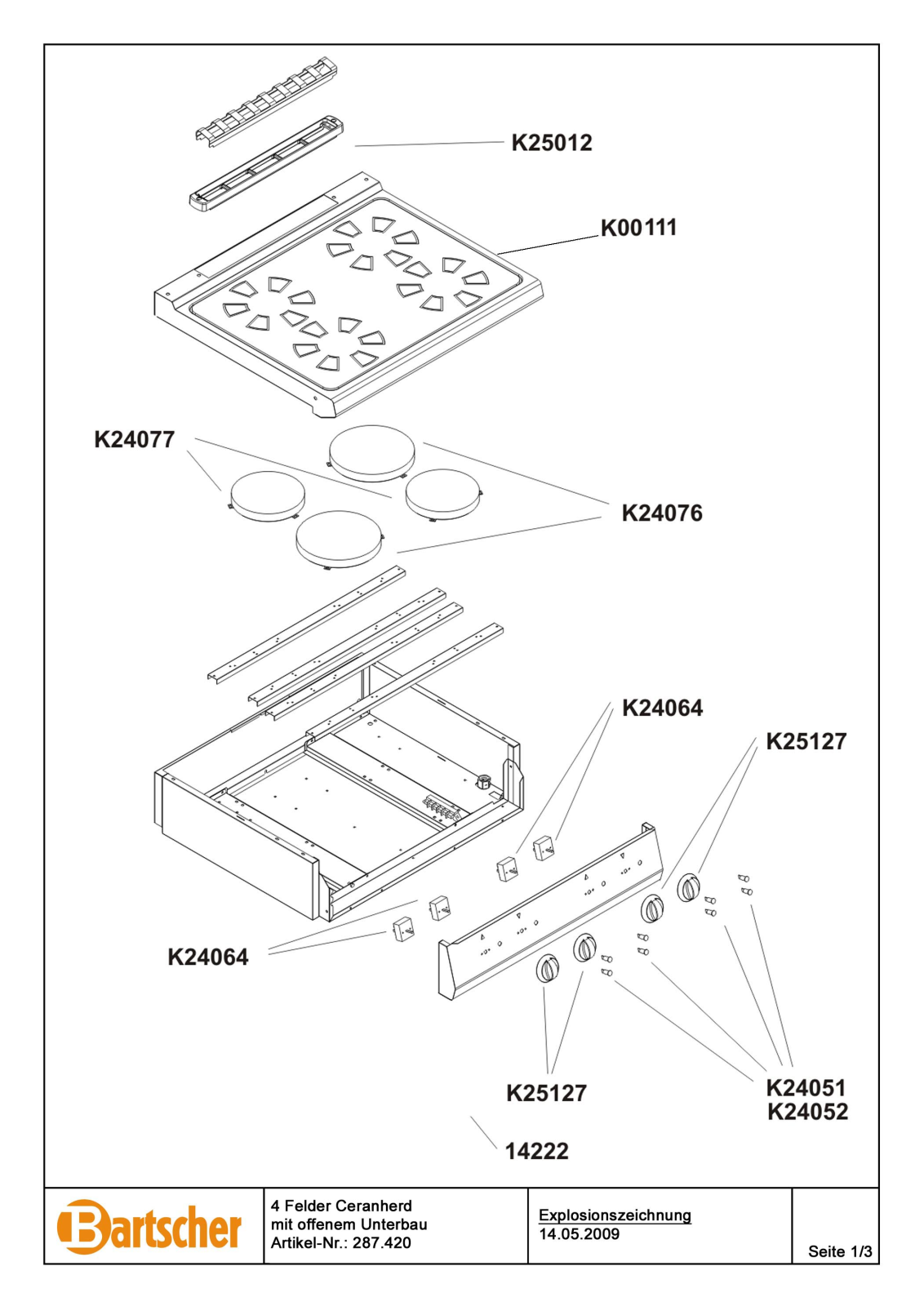 Bartscher 287.420 User Manual