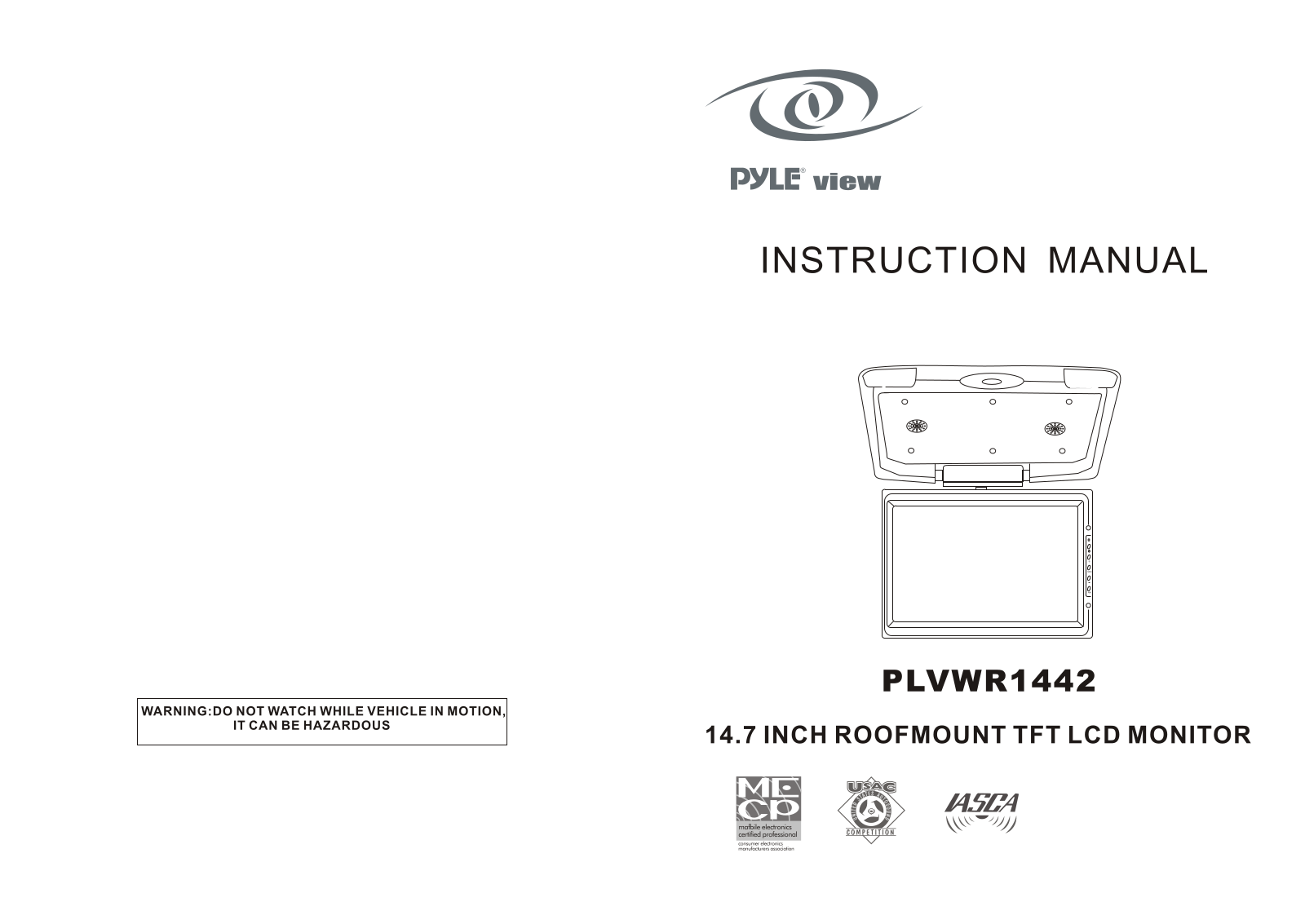 PYLE Audio PLVWR1442 User Manual