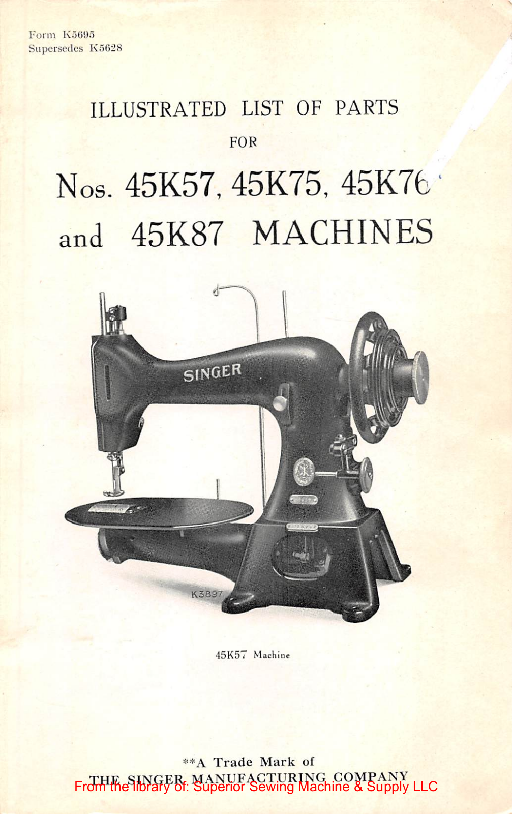 Singer 45K57, 45K75, 45K76, 45K87 User Manual - ManualMachine.com
