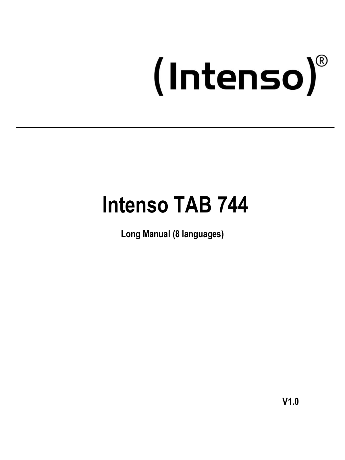 Intenso TAB 744 User Manual