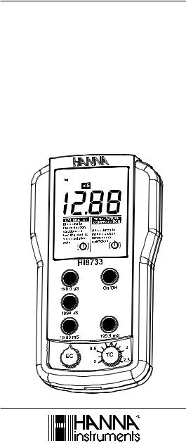 Hanna Instruments HI 8633 User Manual