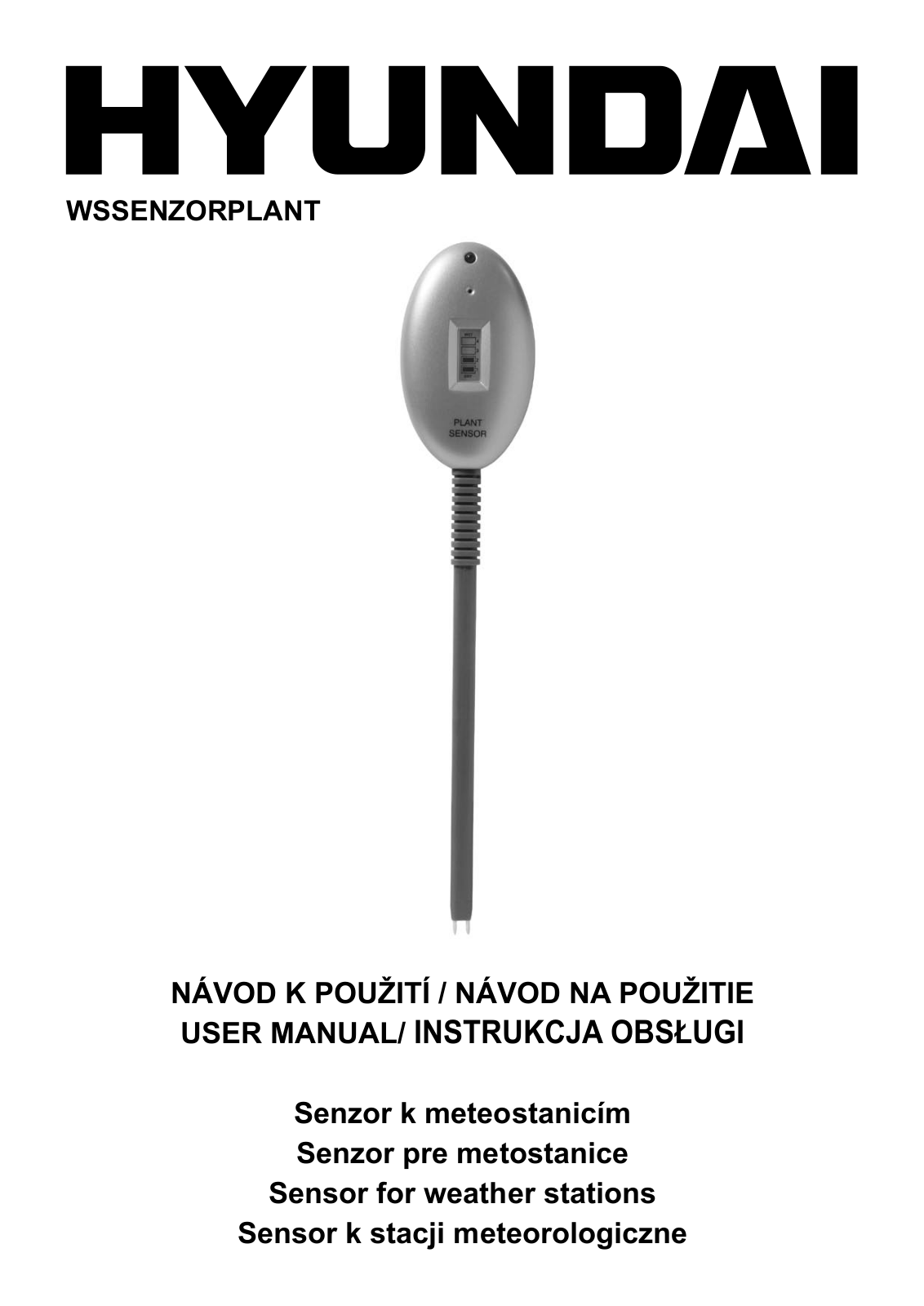 Hyundai WSSENZORPLANT User Manual