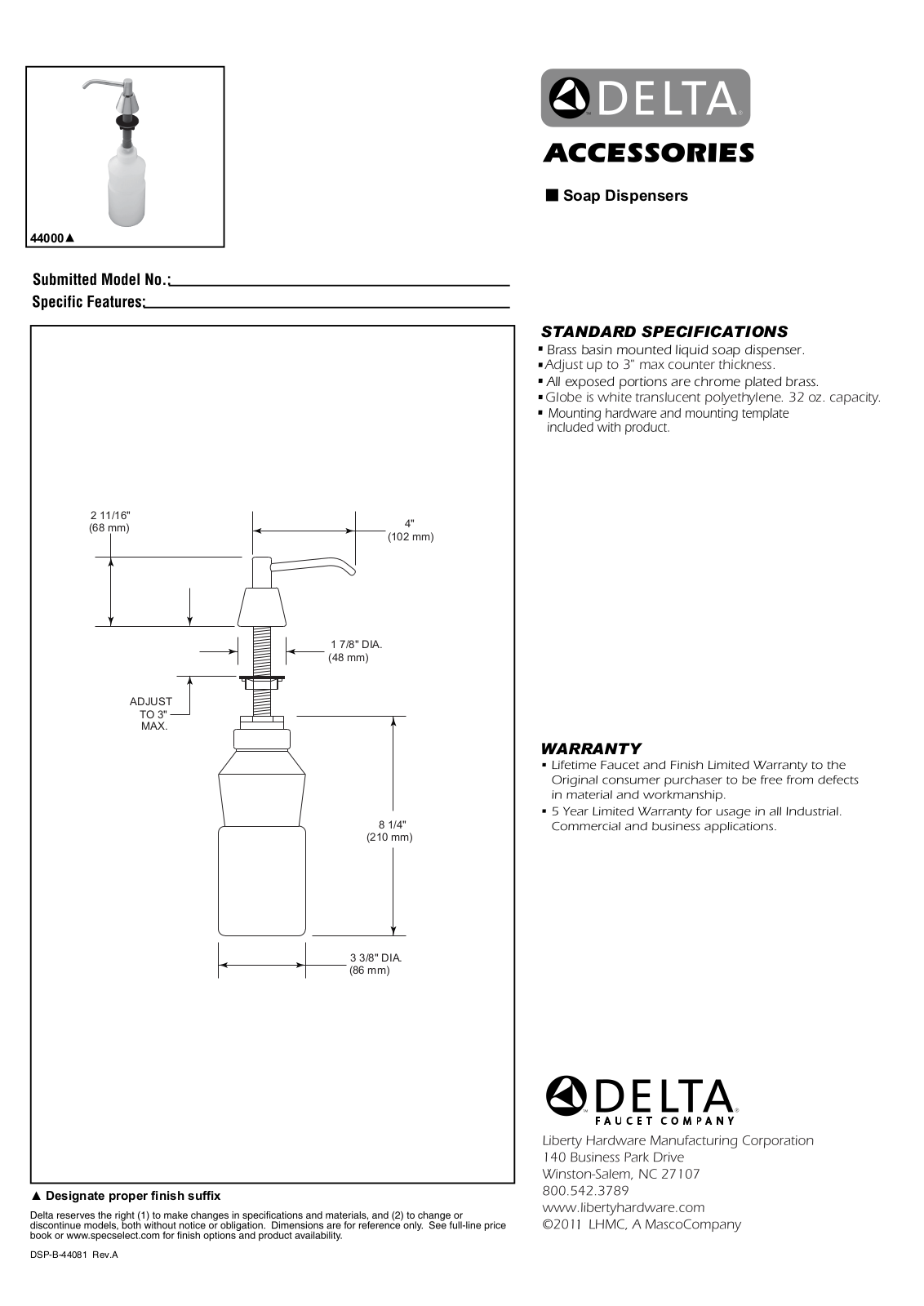 Factory Direct Hardware 44000 User Manual