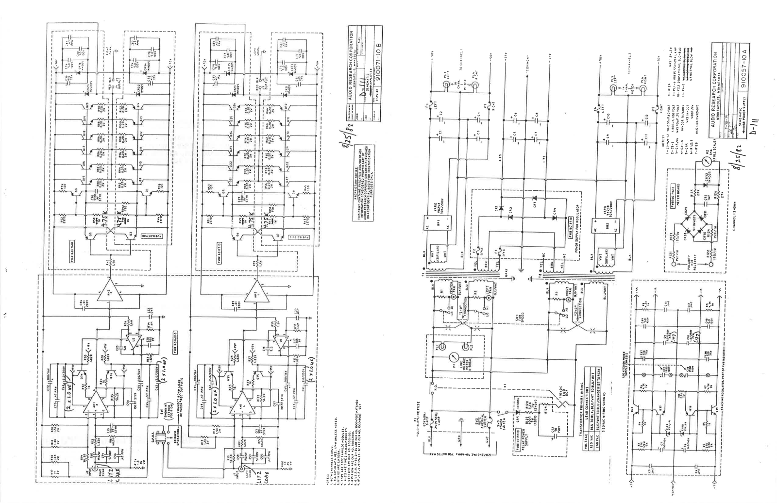 Audio Research D111 Schematic - ManualMachine.com