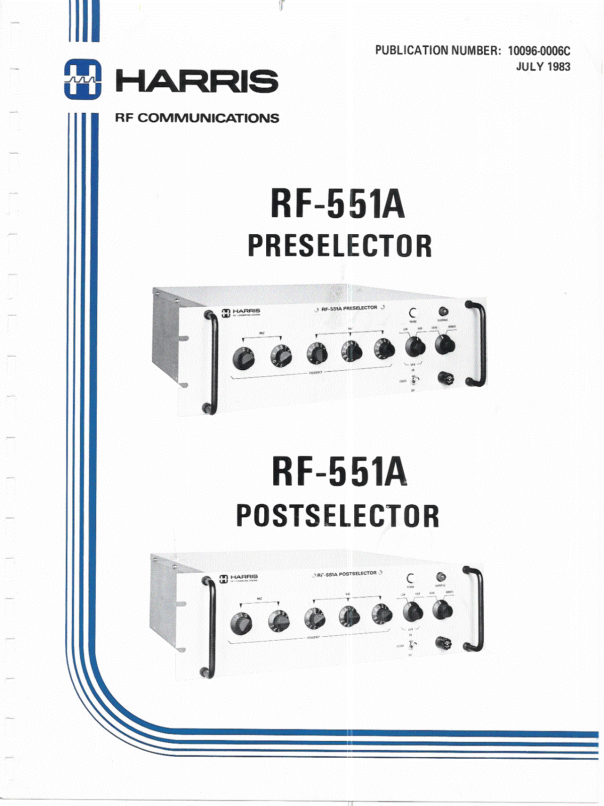 Harris rf551a schematic