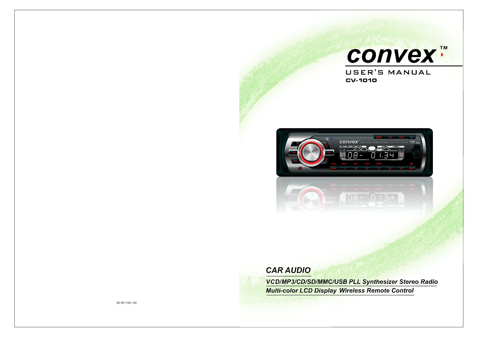 Convex CV-1010VC User Manual