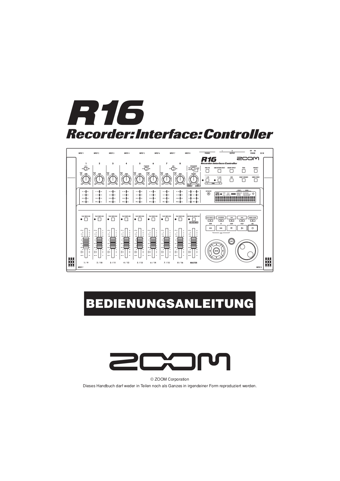 Zoom R16 Operation Manual