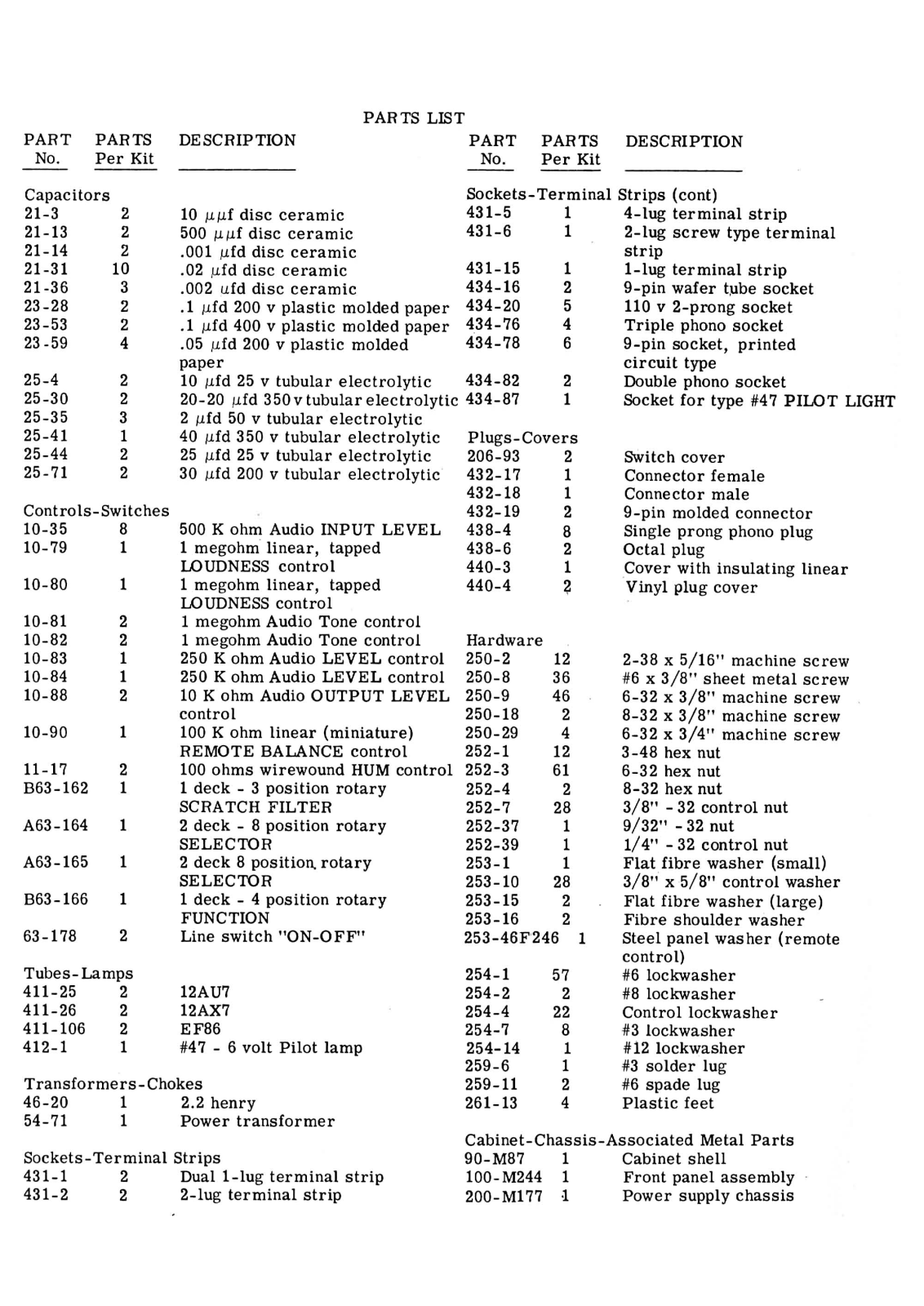 Heathkit SP-2A Schematic