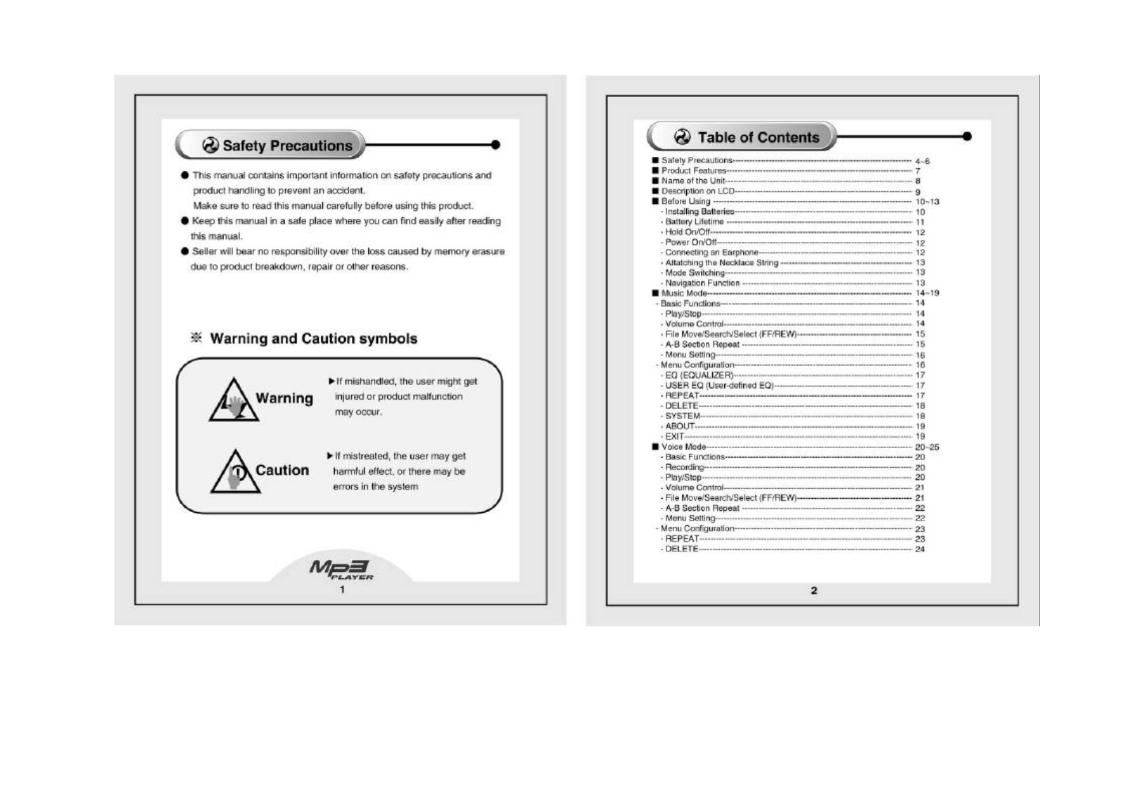 Cenix Digicom MP-400D Users Manual