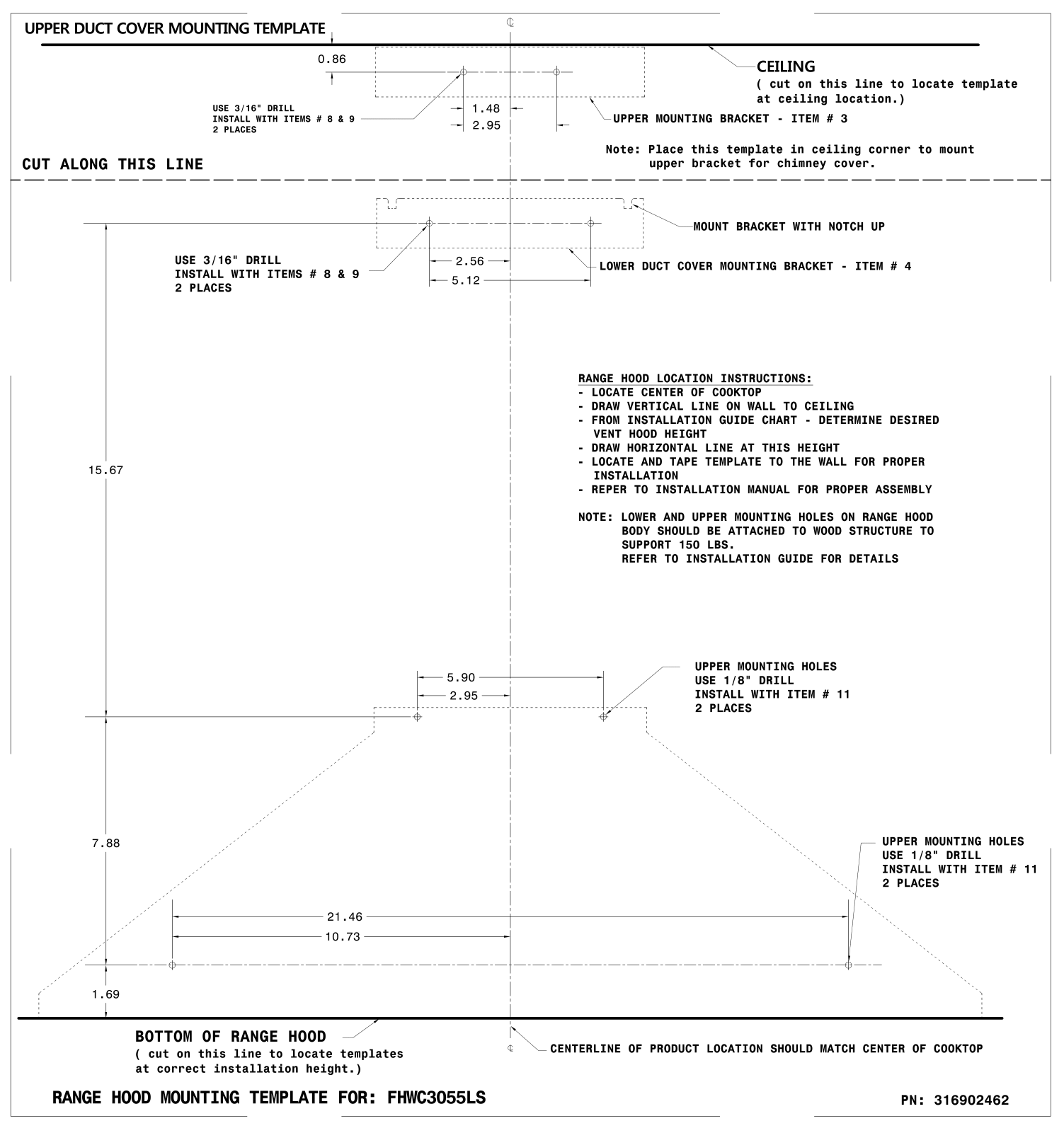 Frigidaire FHWC3055LSA, FHWC3655LSA Installation Guide - ManualMachine.com