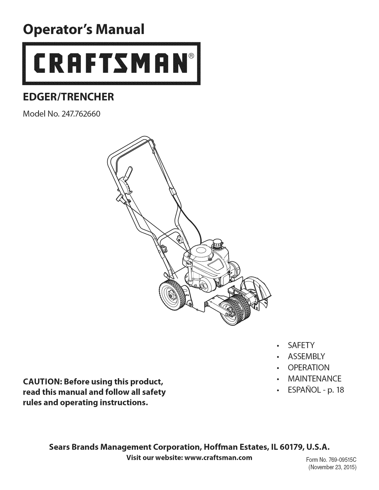 MTD 25B-55J1799 Owner’s Manual