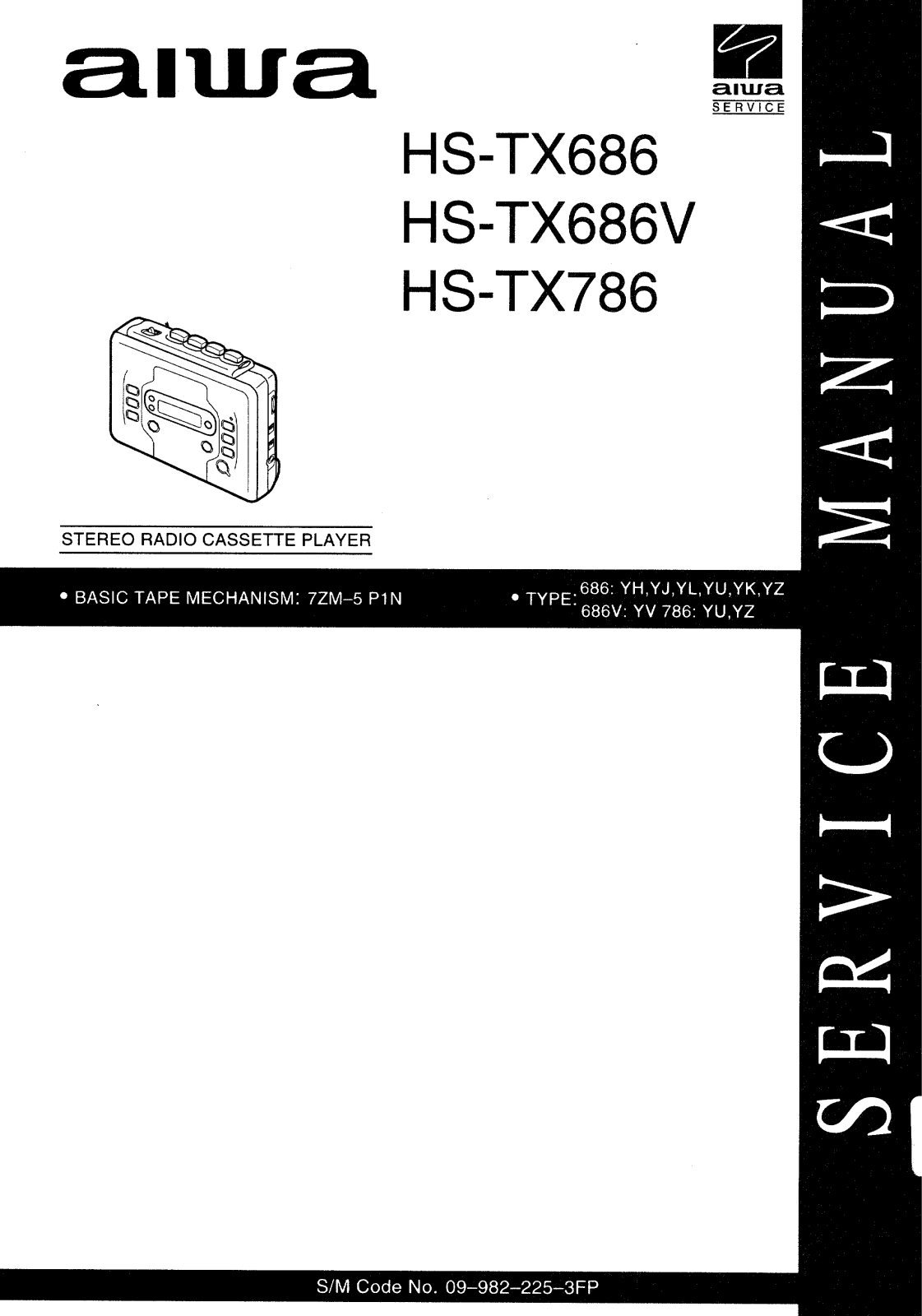 Aiwa HS-TX686, HS-TX686V, HS-TX786 User Manual